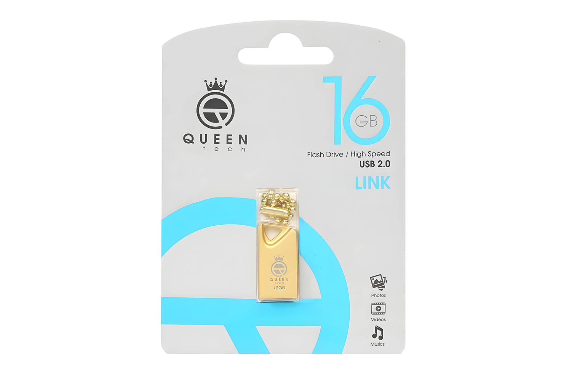 جعبه فلش مموری کوئین تک Queen Tech LINK 16GB USB 2.0