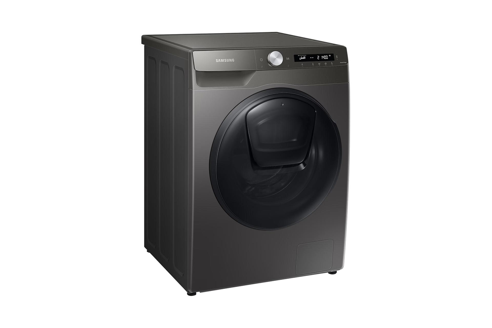 ماشین لباسشویی سامسونگ Samsung WD80T554 نمای جلو و چپ