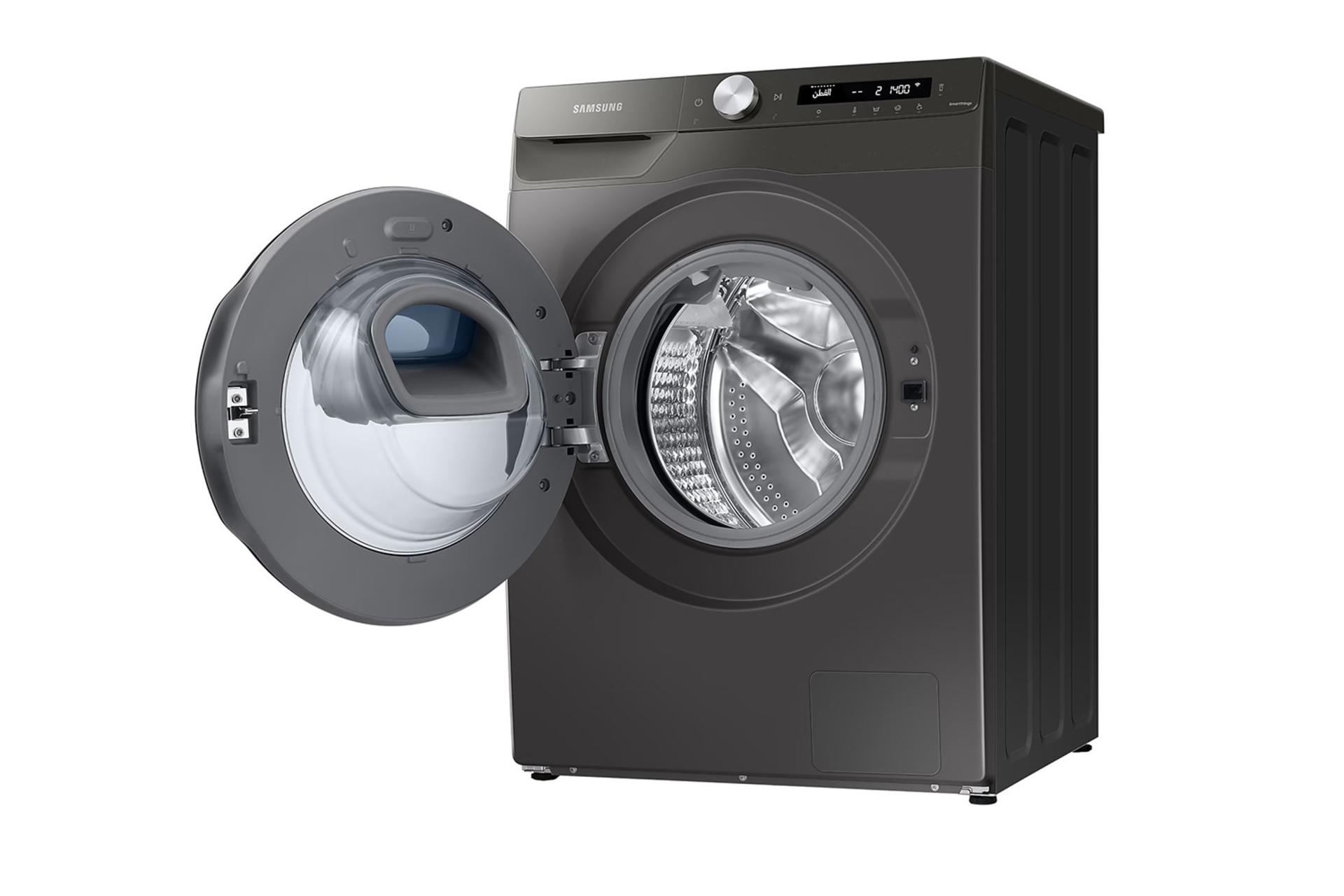 ماشین لباسشویی سامسونگ Samsung WD80T554 نمای جلو درب باز