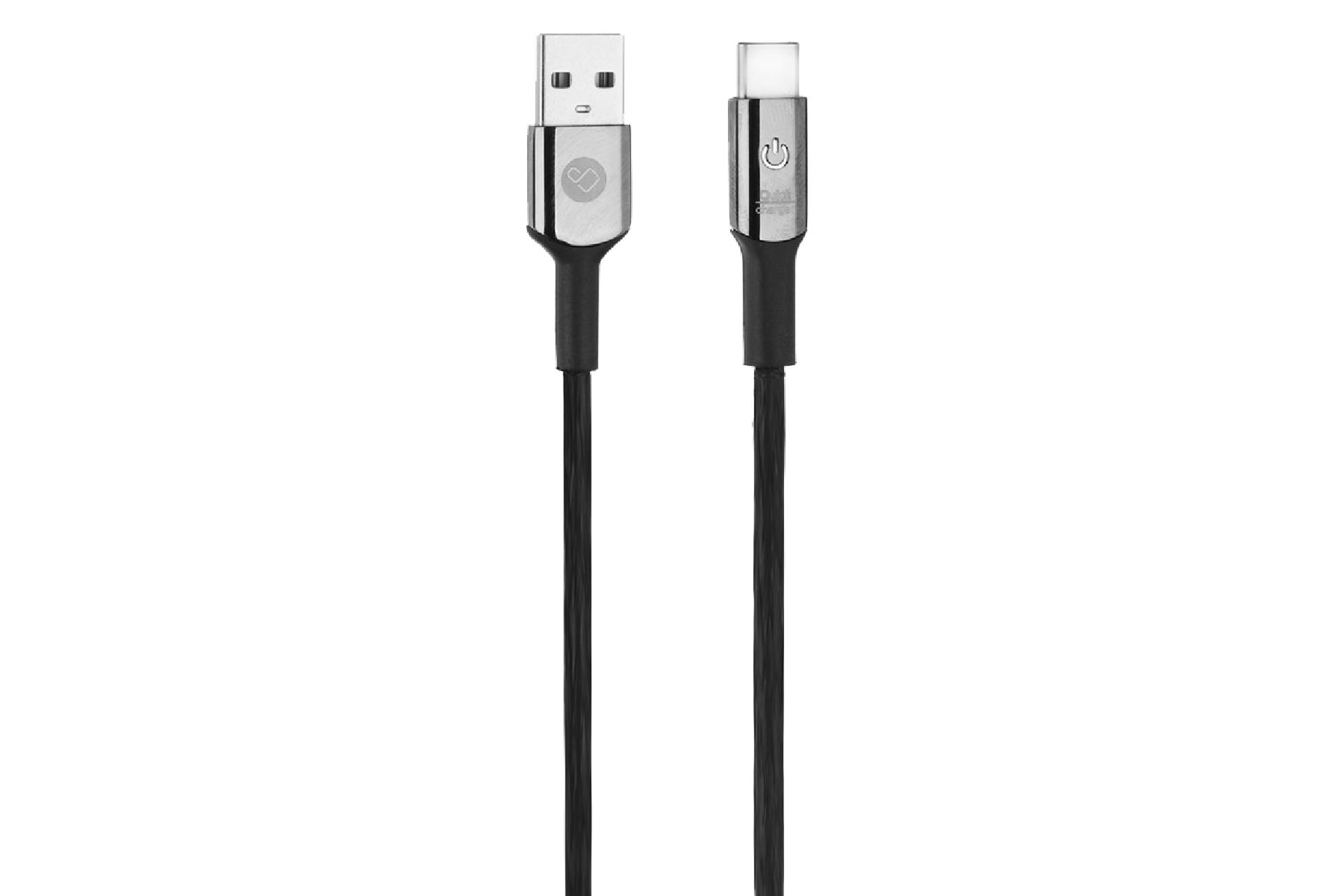 کابل شارژ USB پرو وان Type-A به Type-C مدل PCC380C با طول 1 متر