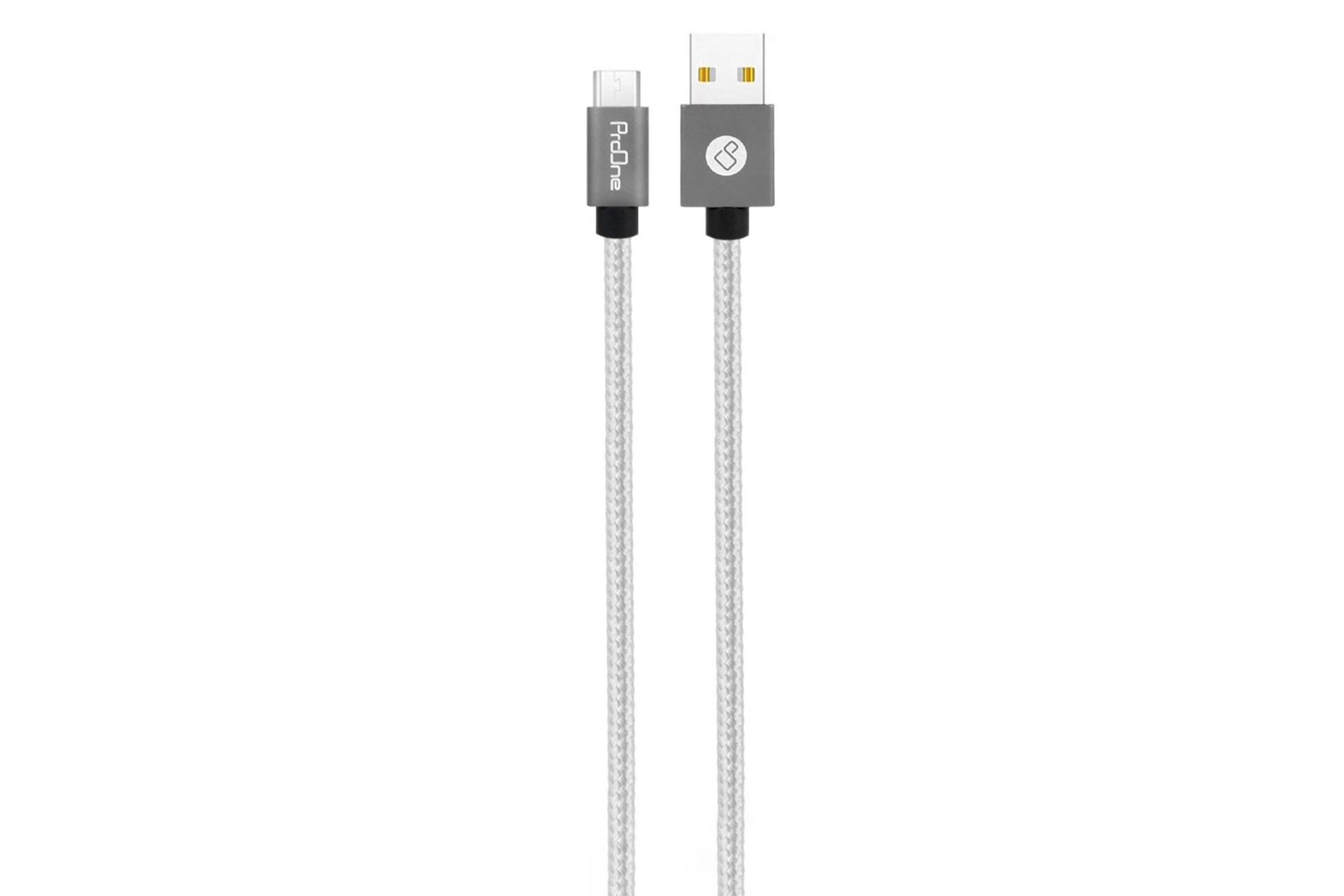 کابل شارژ USB پرو وان Type-A به Micro-USB مدل PCC195 با طول 2 متر