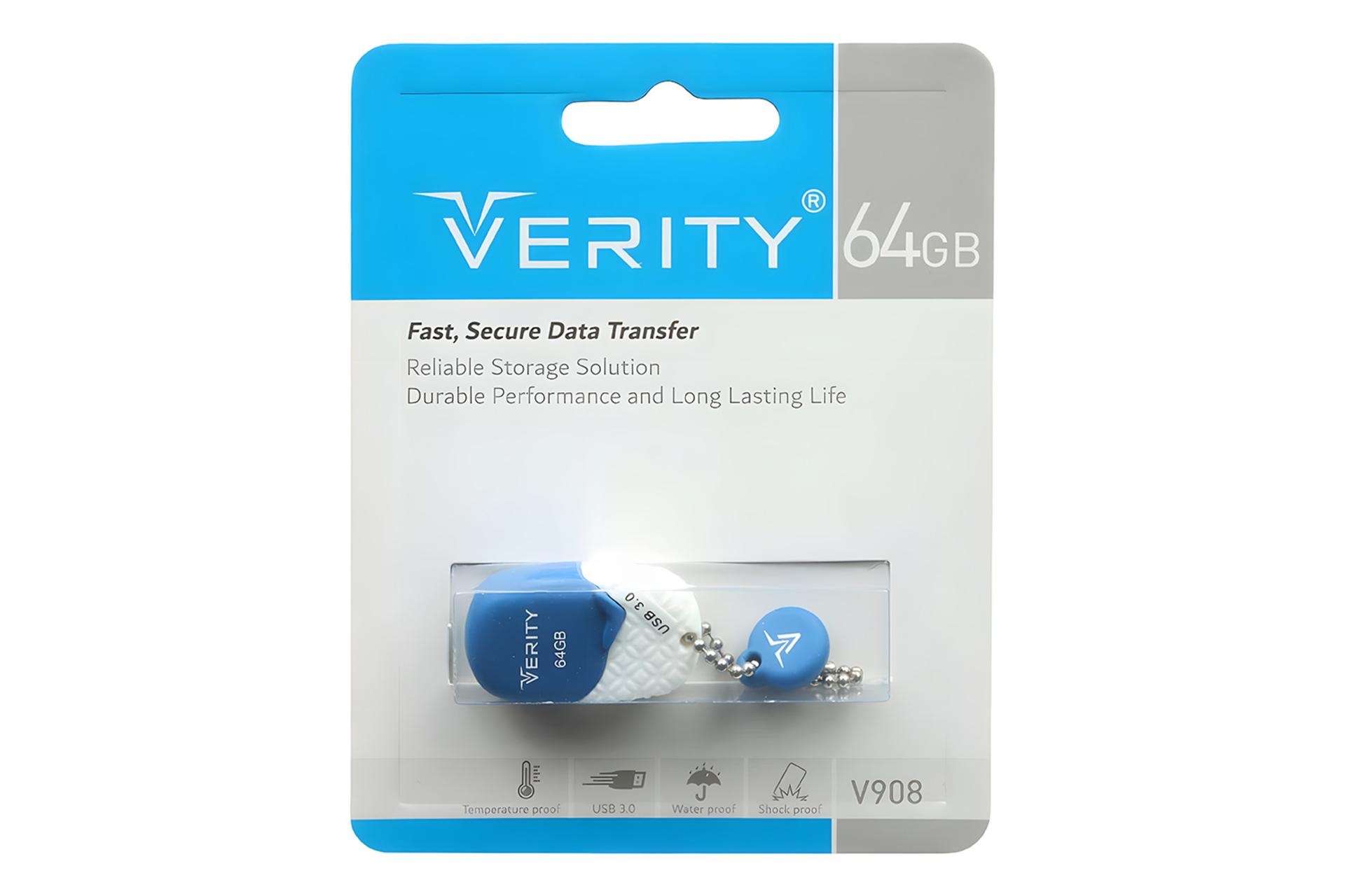 جعبه فلش مموری وریتی Verity V 908 64GB USB 3.0