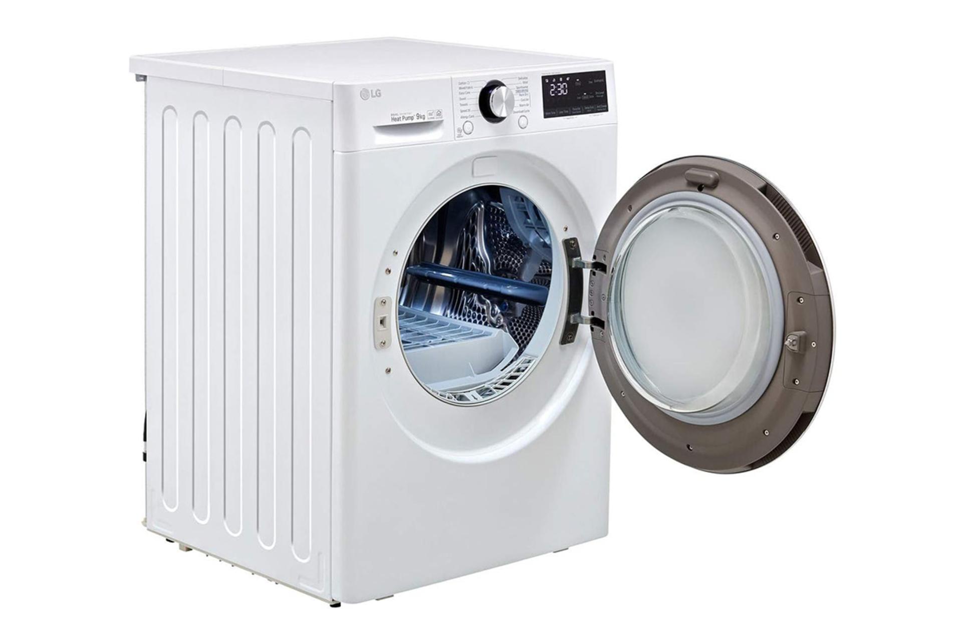 خشک کن ال جی LG FDV909 نمای جلو رنگ سفید