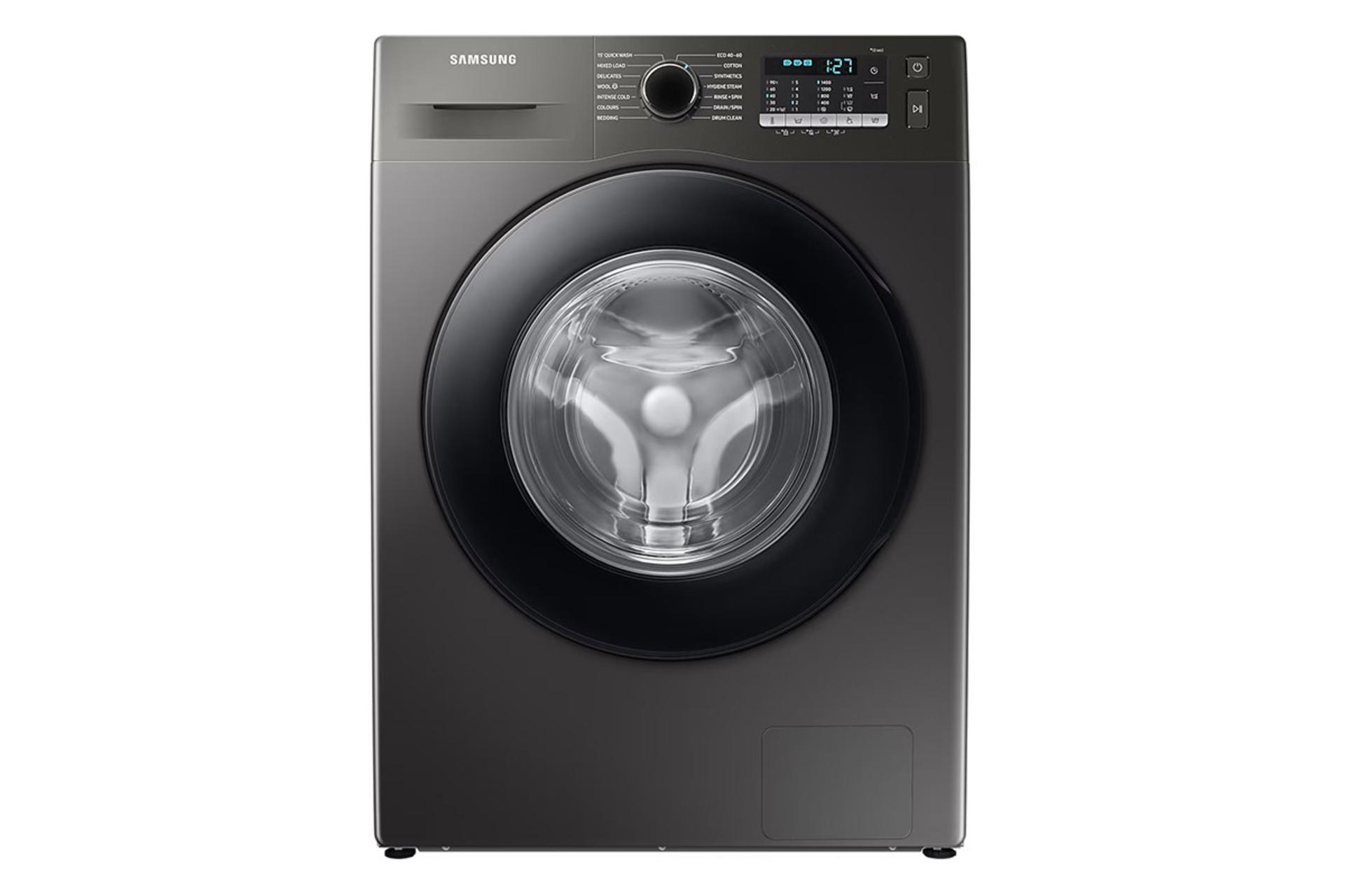 ماشین لباسشویی سامسونگ Samsung WW90TA046 نمای جلو رنگ نقره ای