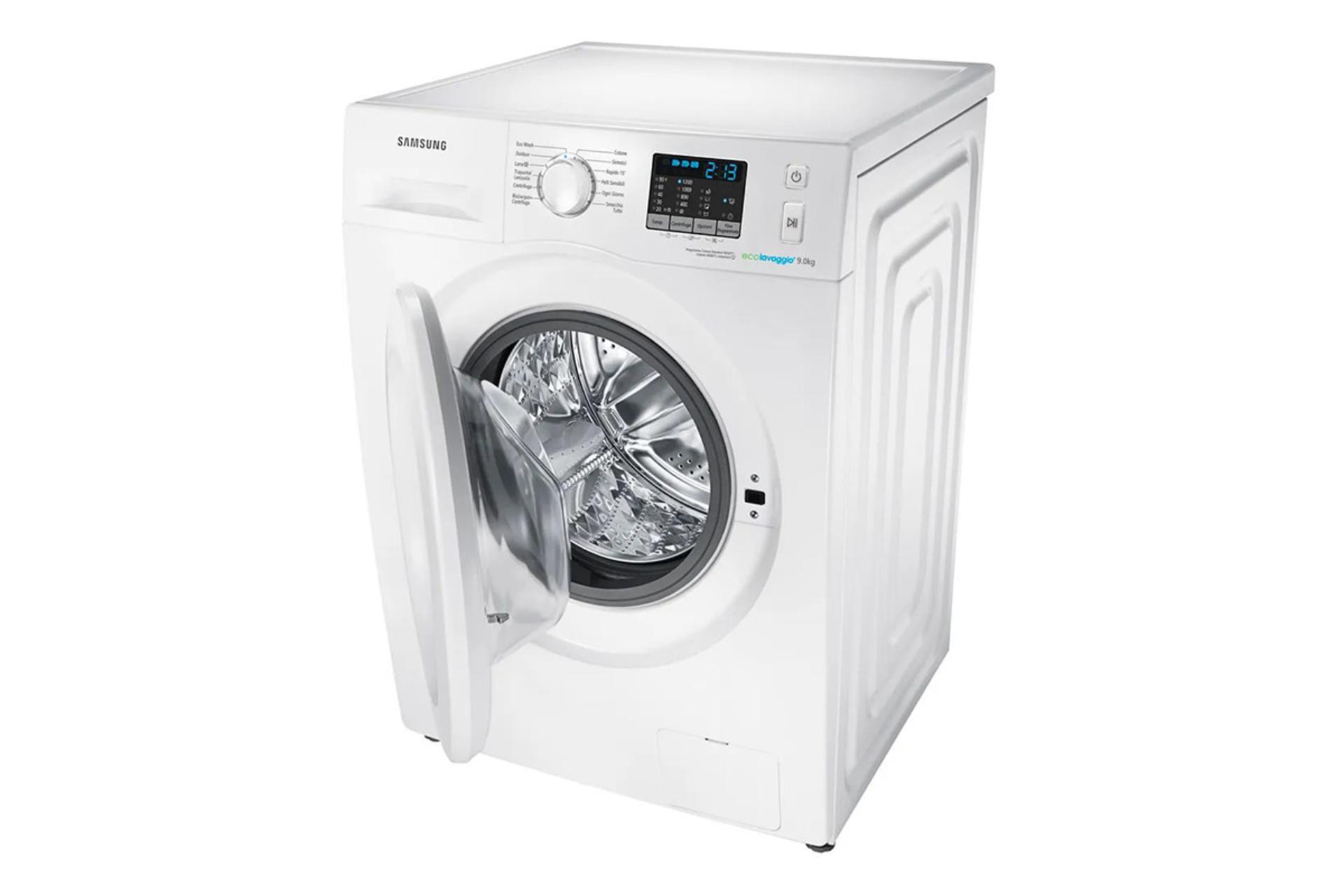 ماشین لباسشویی سامسونگ Samsung WF90F5E نمای بالا و جلو