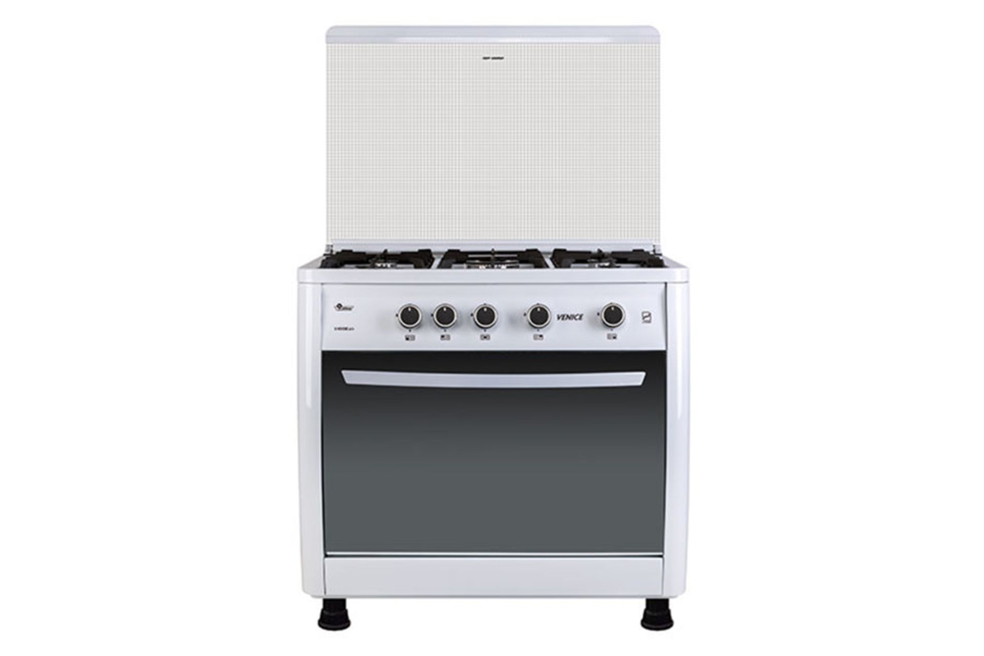 نمای جلوی اجاق گاز ایران شرق ونیز V2 رنگ سفید