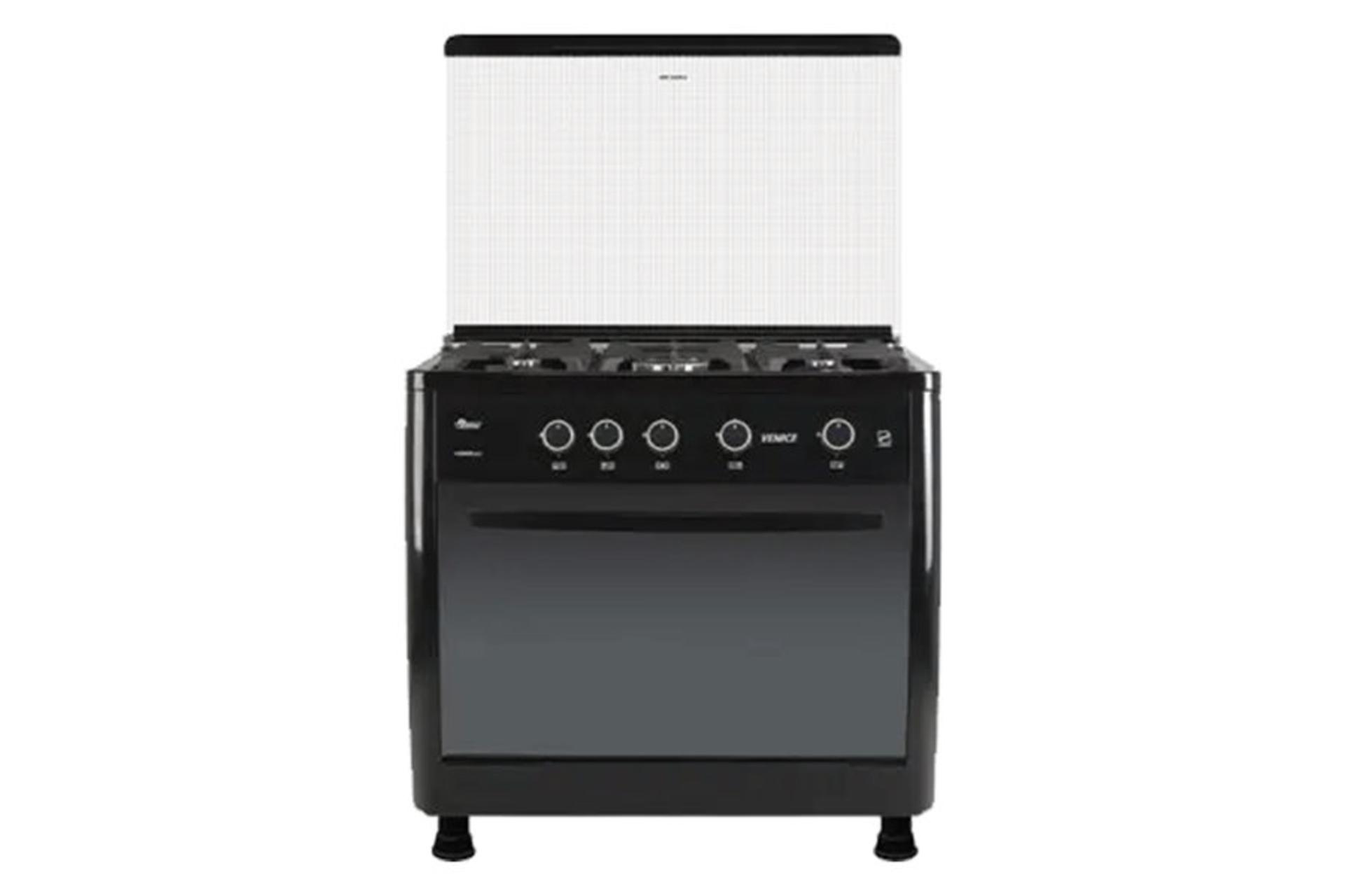 نمای جلوی اجاق گاز ایران شرق ونیز V2 رنگ مشکی