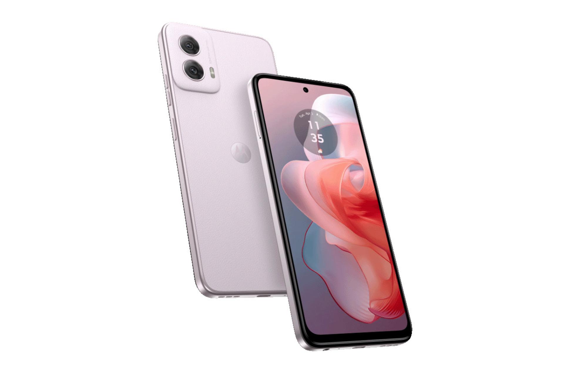 پنل جلو و پشت گوشی موبایل موتو جی پاور موتورولا نسخه 2024 یاسی / Motorola Moto G Power 2024