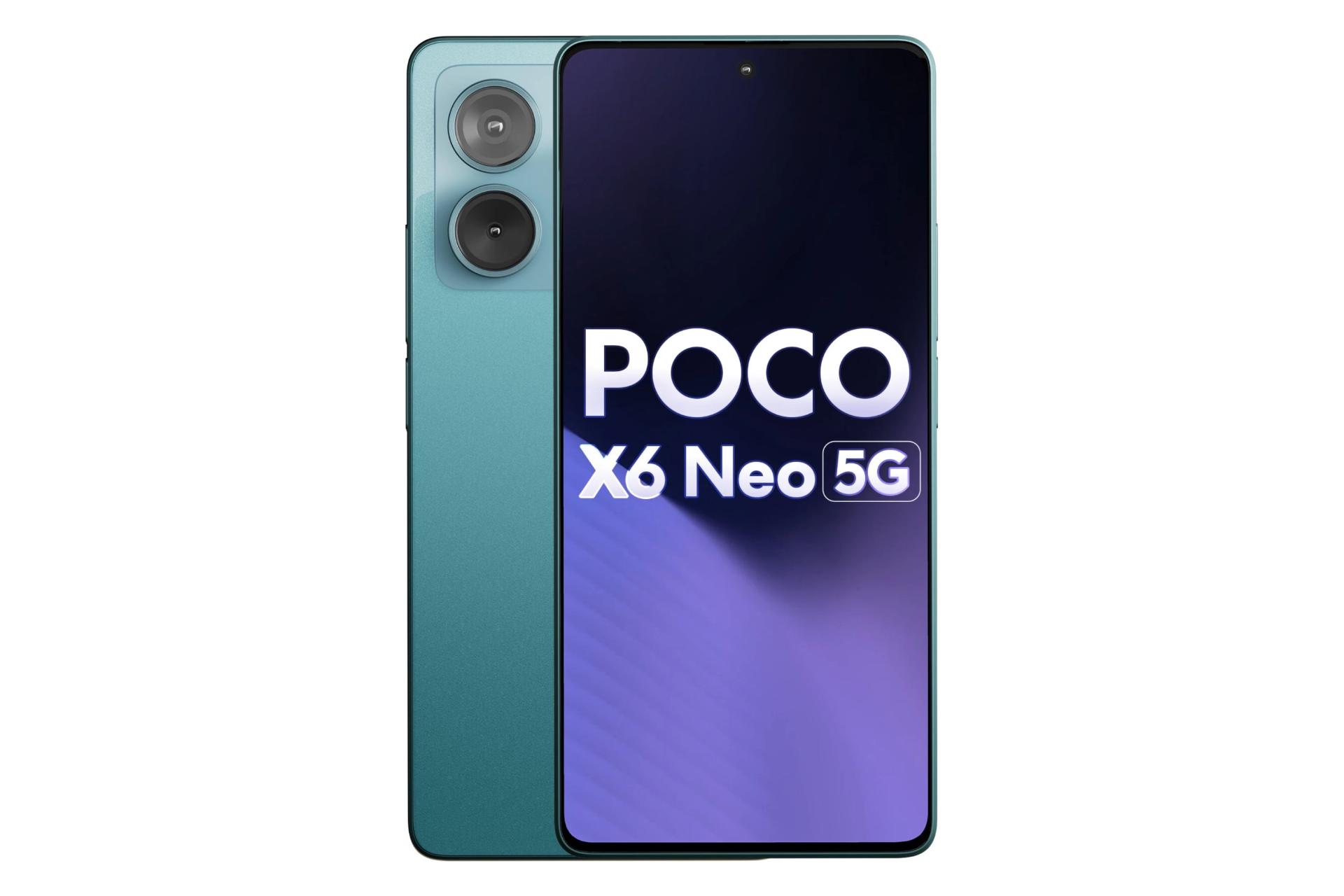 پنل جلو و پشت گوشی موبایل پوکو X6 نئو شیائومی آبی / Xiaomi Poco X6 Neo