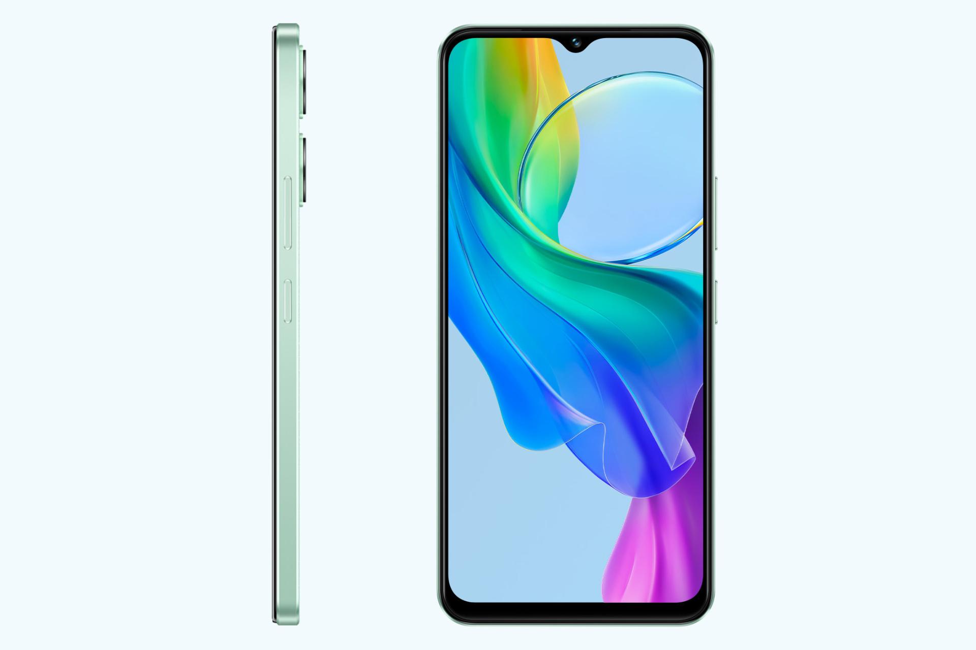 پنل جلو و کناری گوشی موبایل ویوو vivo Y03 سبز