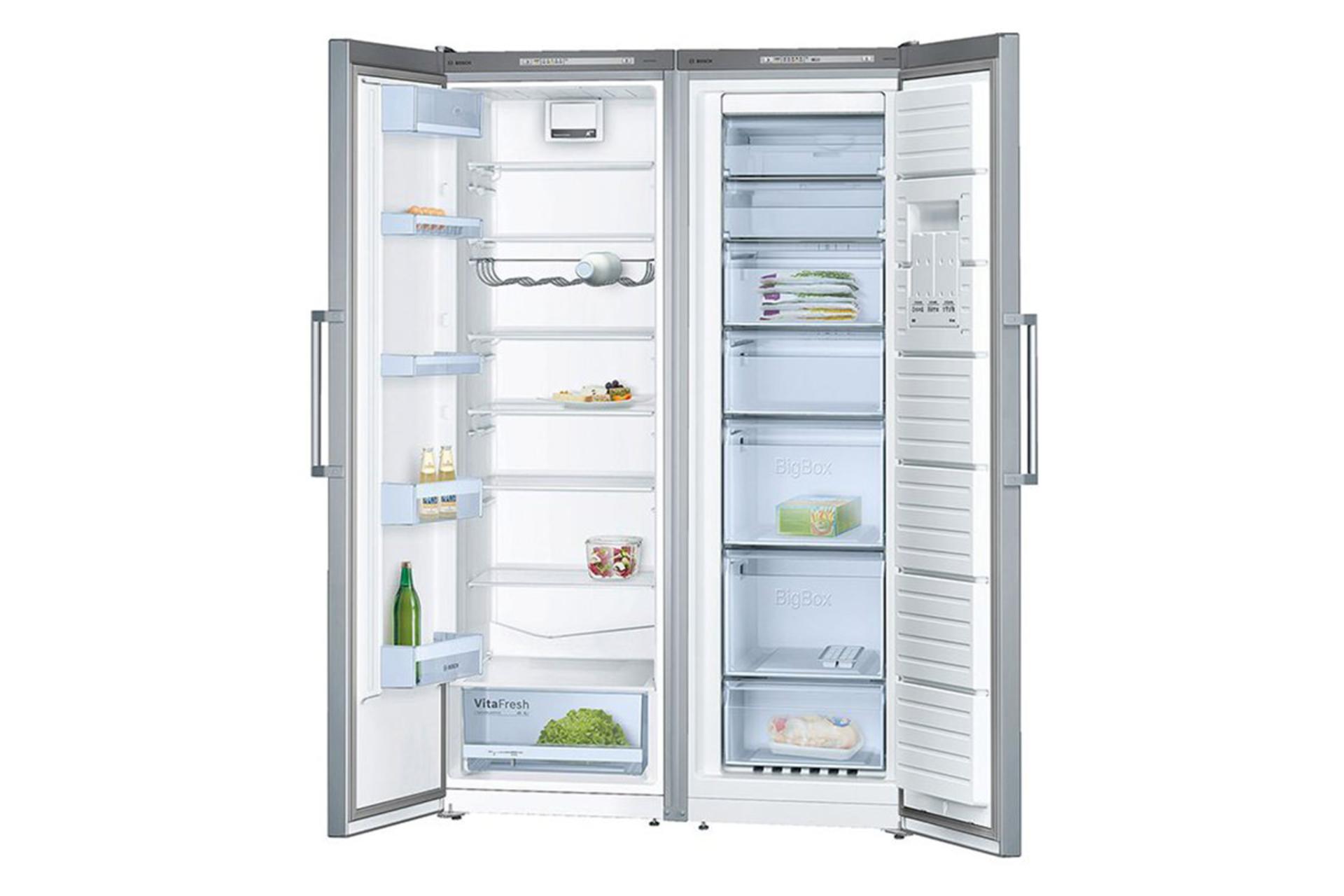 یخچال فریزر بوش Bosch KSV36VL30 GSN36VL30 نمای داخل