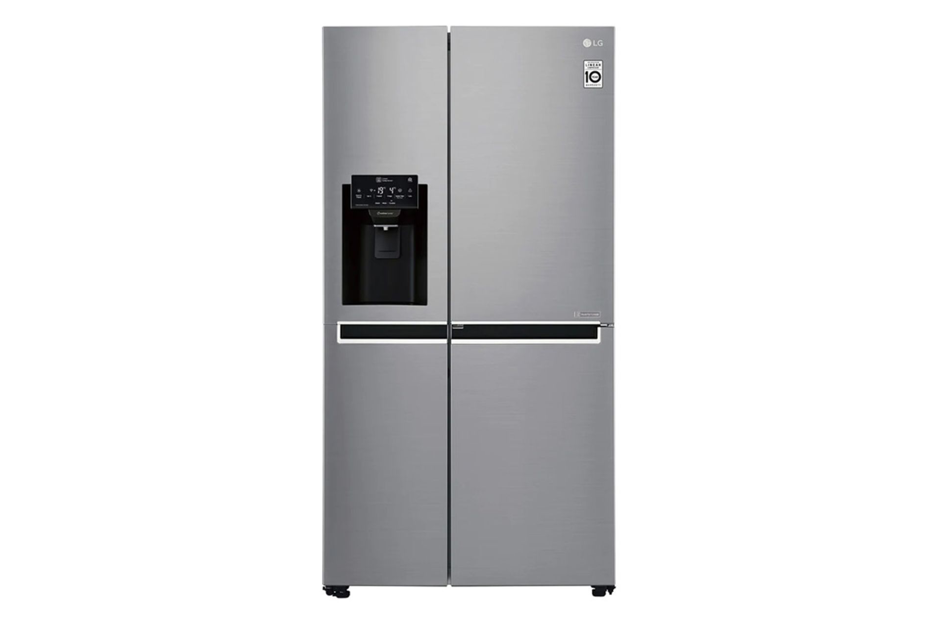 یخچال فریزر ال جی LG GC-J247 نمای جلو رنگ نقره ای