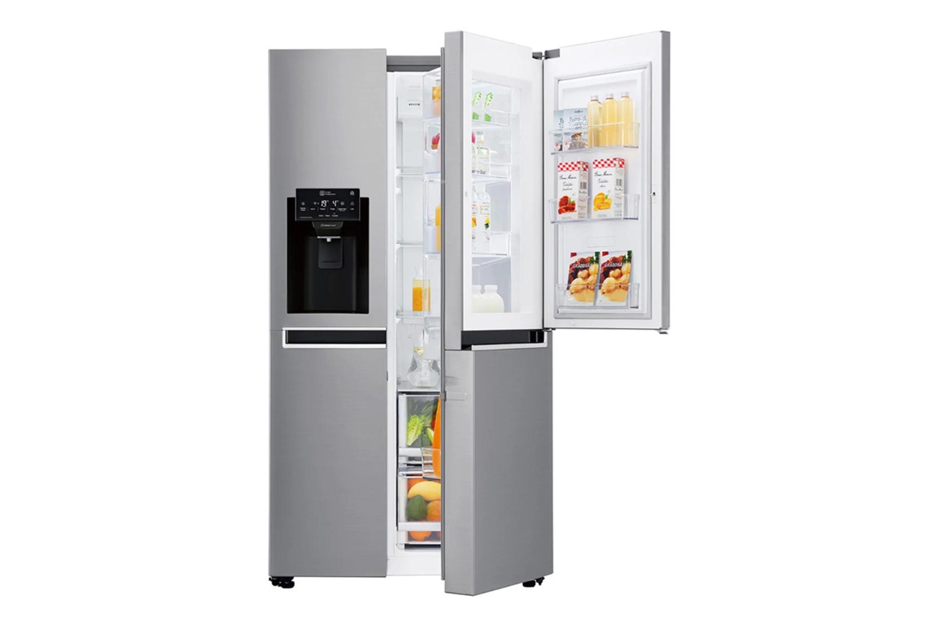 یخچال فریزر ال جی LG GC-J247 نمای جلو درب دو لایه