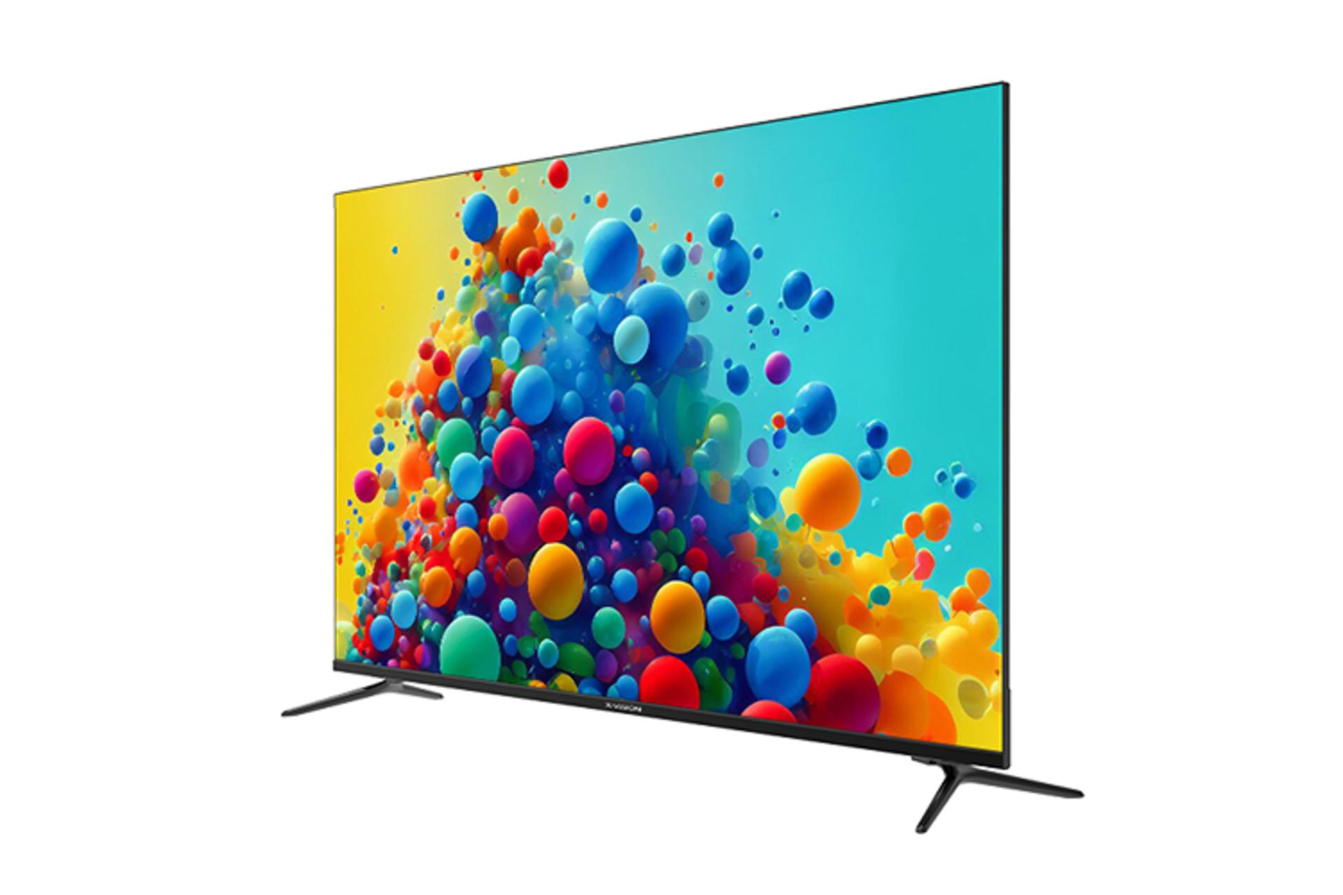 تلویزیون ایکس ویژن X.Vision XCU775 نمای جلو و راست
