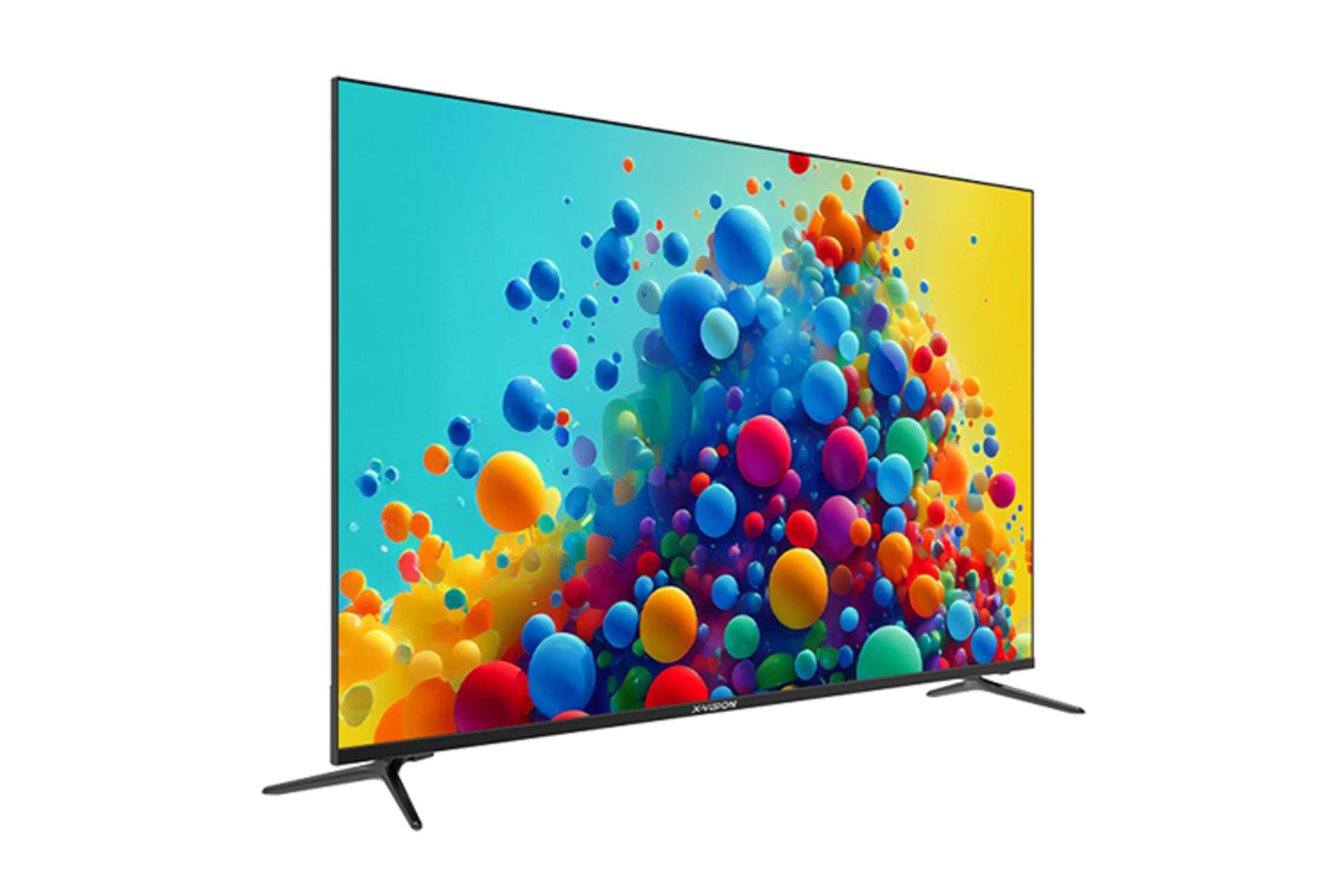 تلویزیون ایکس ویژن X.Vision XCU775 نمای جلو و چپ