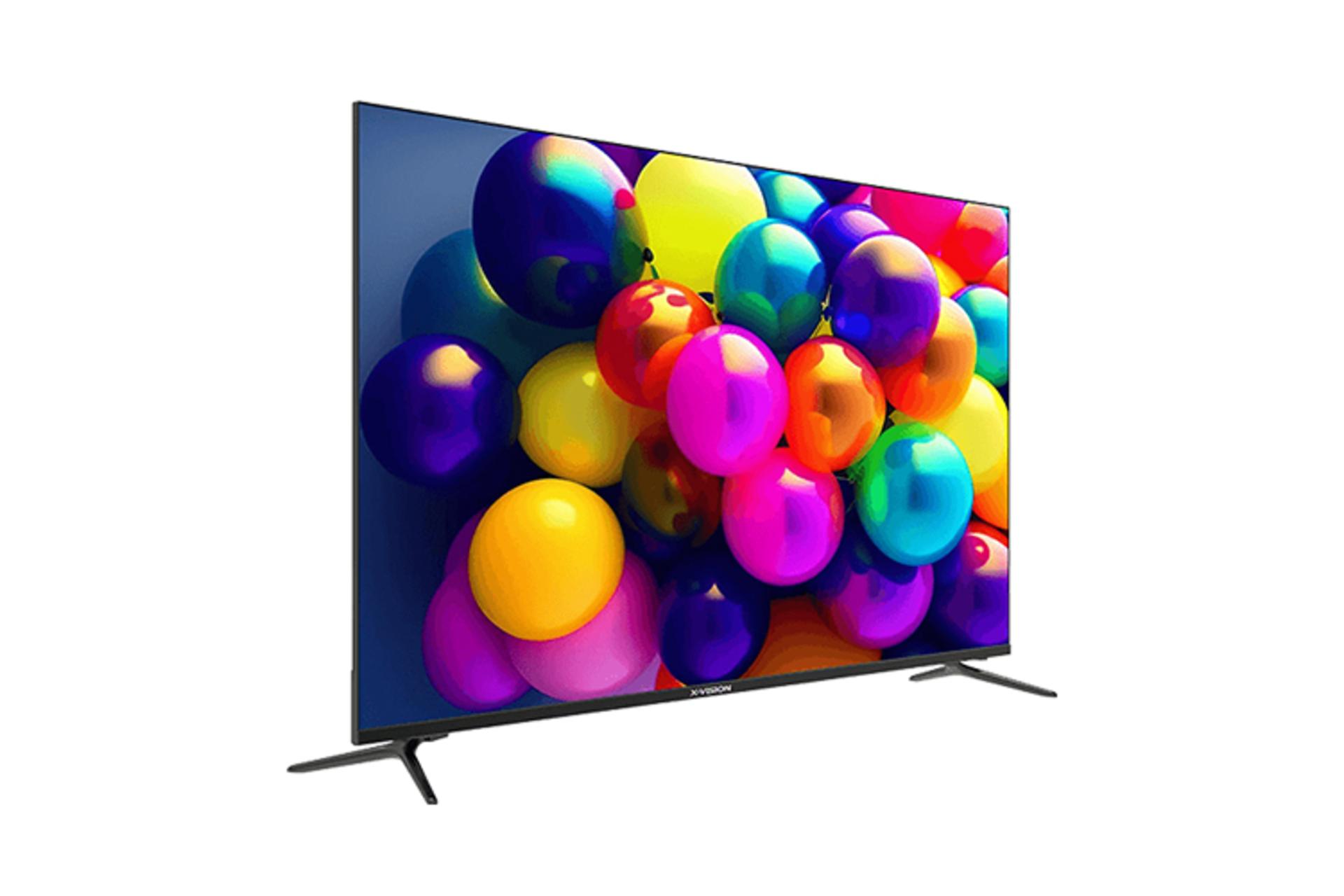 تلویزیون ایکس ویژن X.Vision XCU755 نمای جلو و چپ