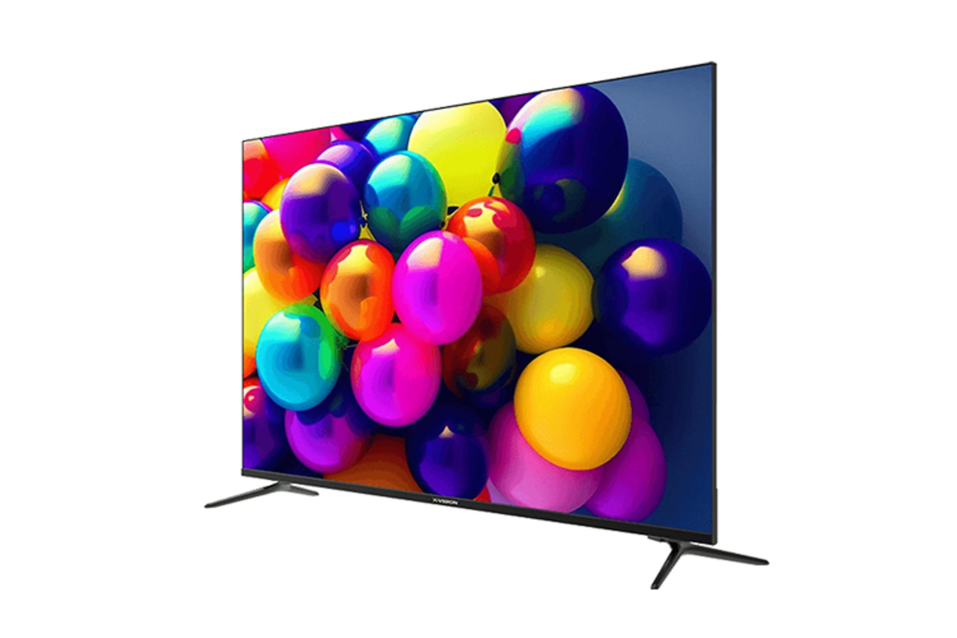 تلویزیون ایکس ویژن X.Vision XCU755 نمای جلو و راست