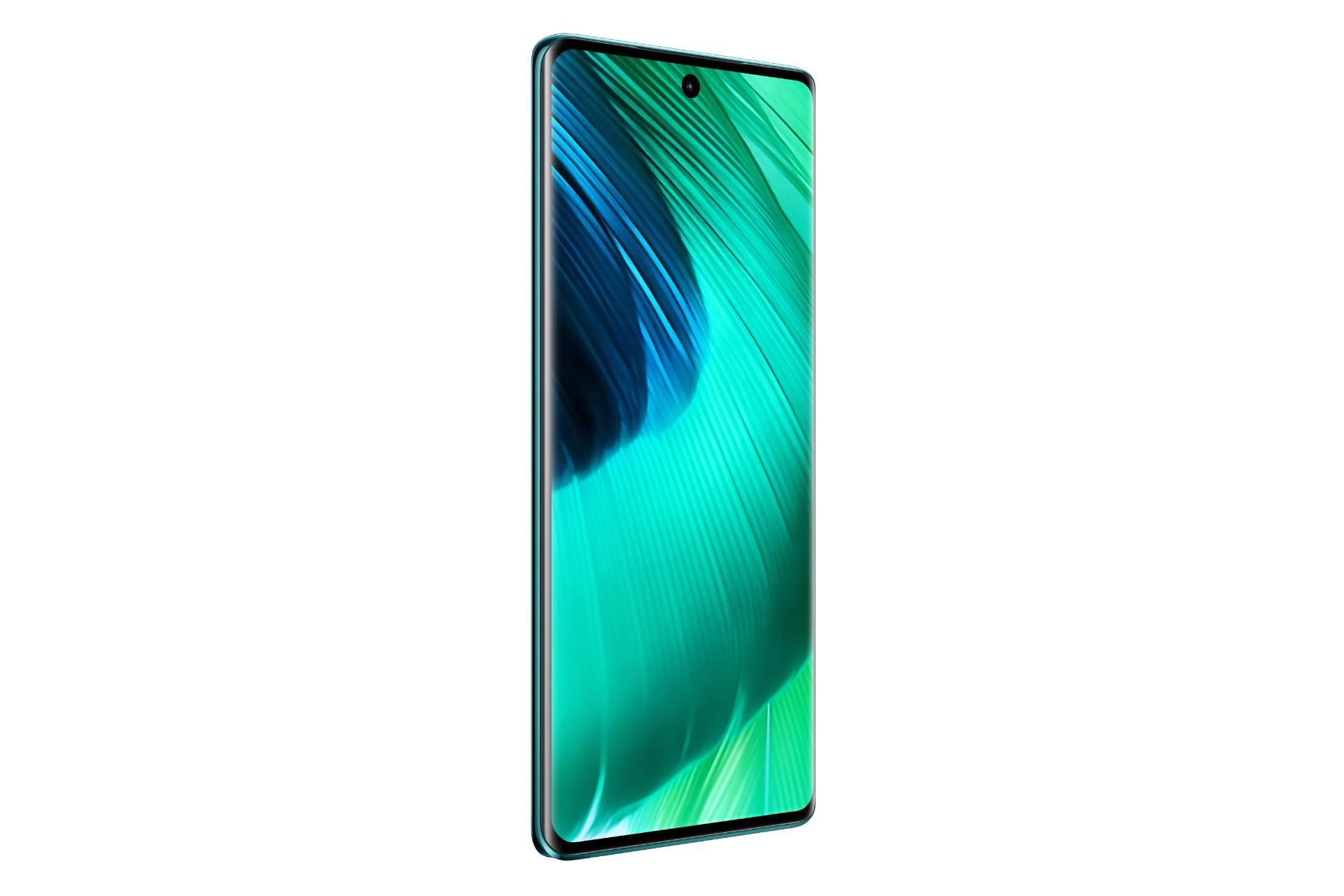 سمت چپ پنل جلوی گوشی موبایل ویوو vivo v30 سبز تیره