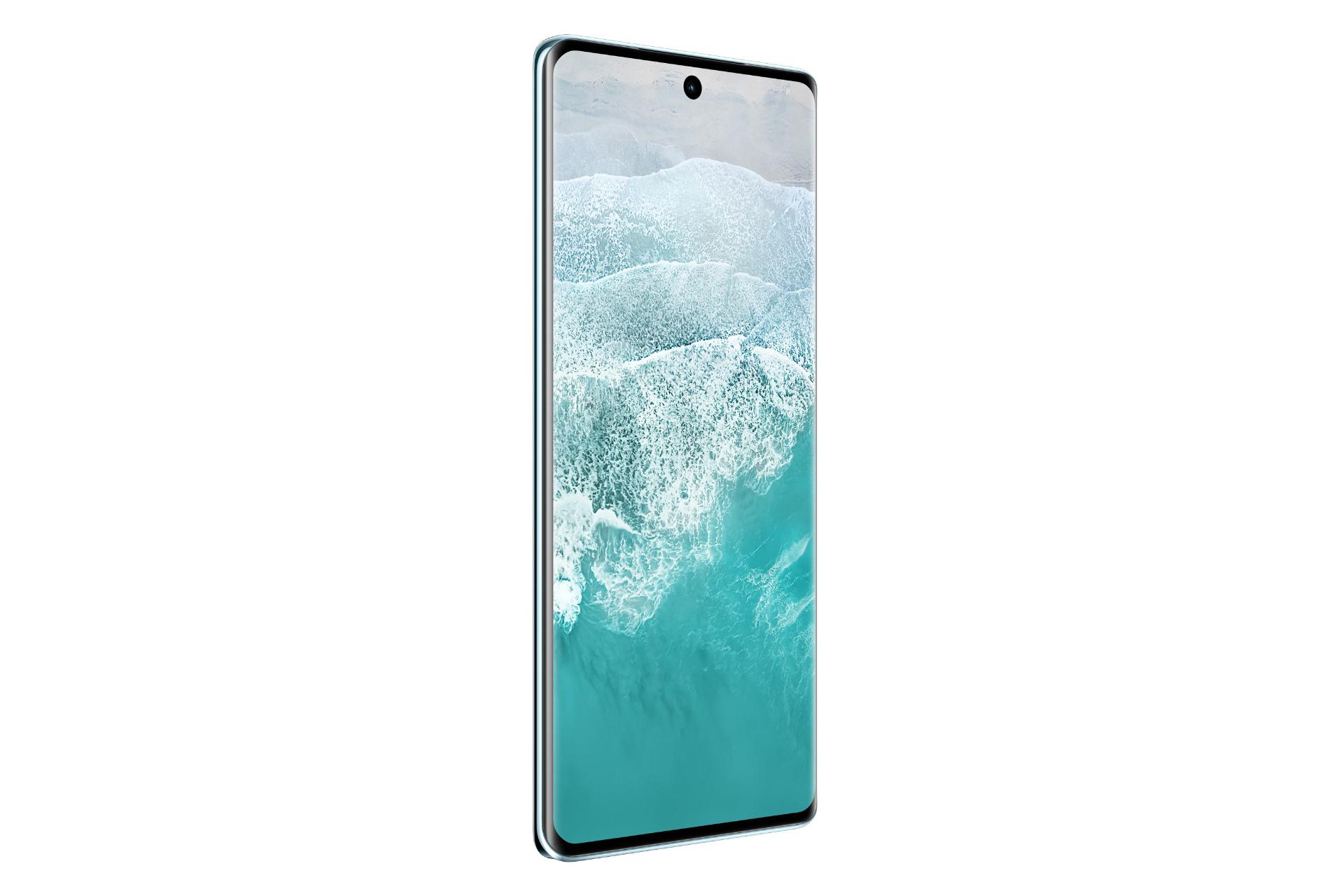 سمت چپ پنل جلوی گوشی موبایل V30 پرو ویوو آبی روشن / vivo V30 Pro