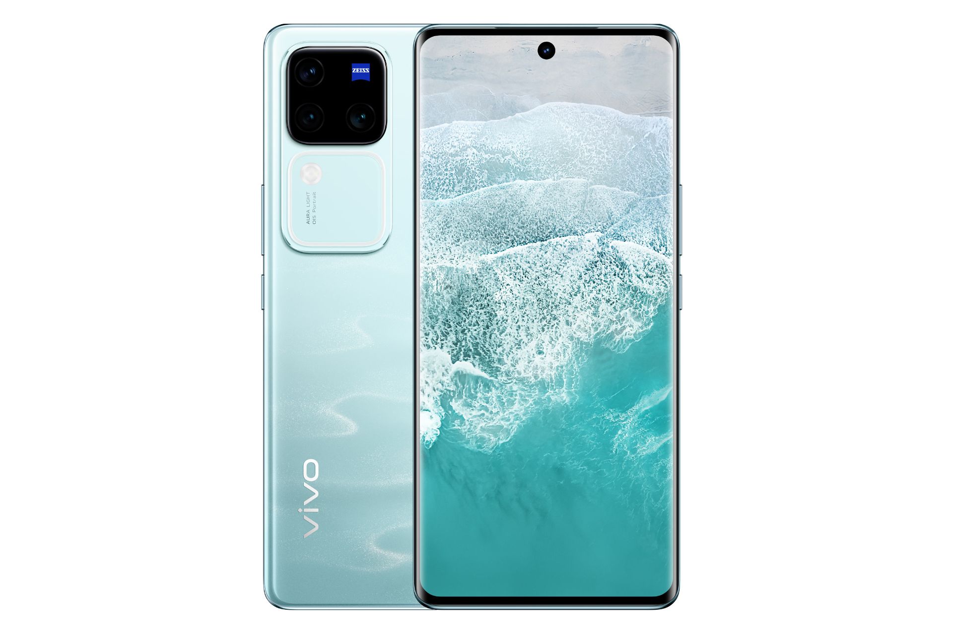پنل جلو و پشت گوشی موبایل V30 پرو ویوو آبی روشن / vivo V30 Pro