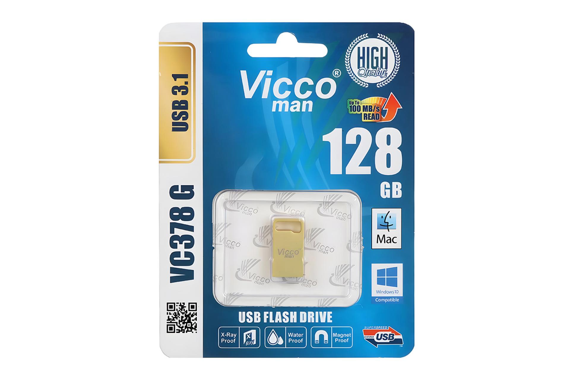 جعبه فلش مموری ویکومن Viccoman VC378 G 128GB USB 3.1