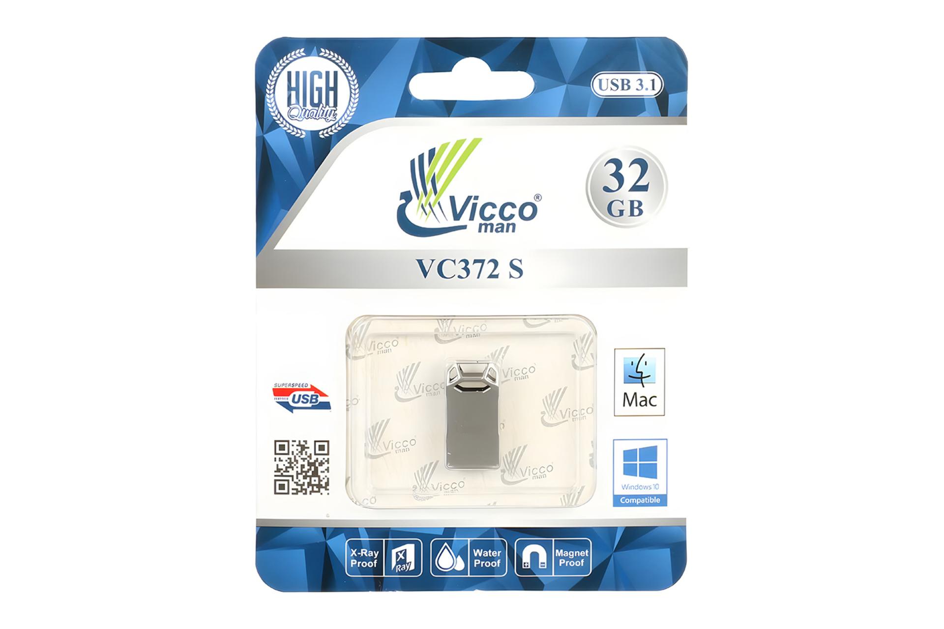 جعبه فلش مموری ویکومن Viccoman VC372 S 32GB USB 3.1
