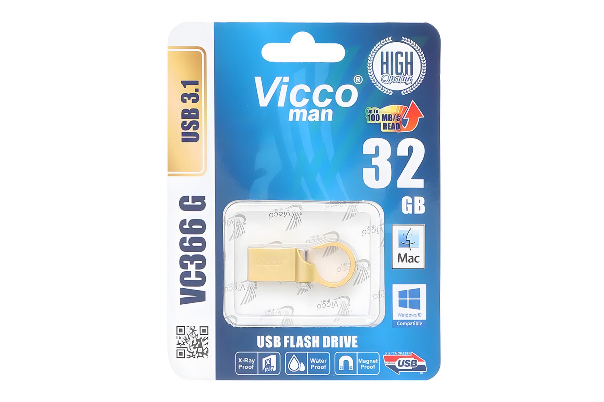 جعبه فلش مموری ویکومن Viccoman VC366 G 32GB USB 3.1
