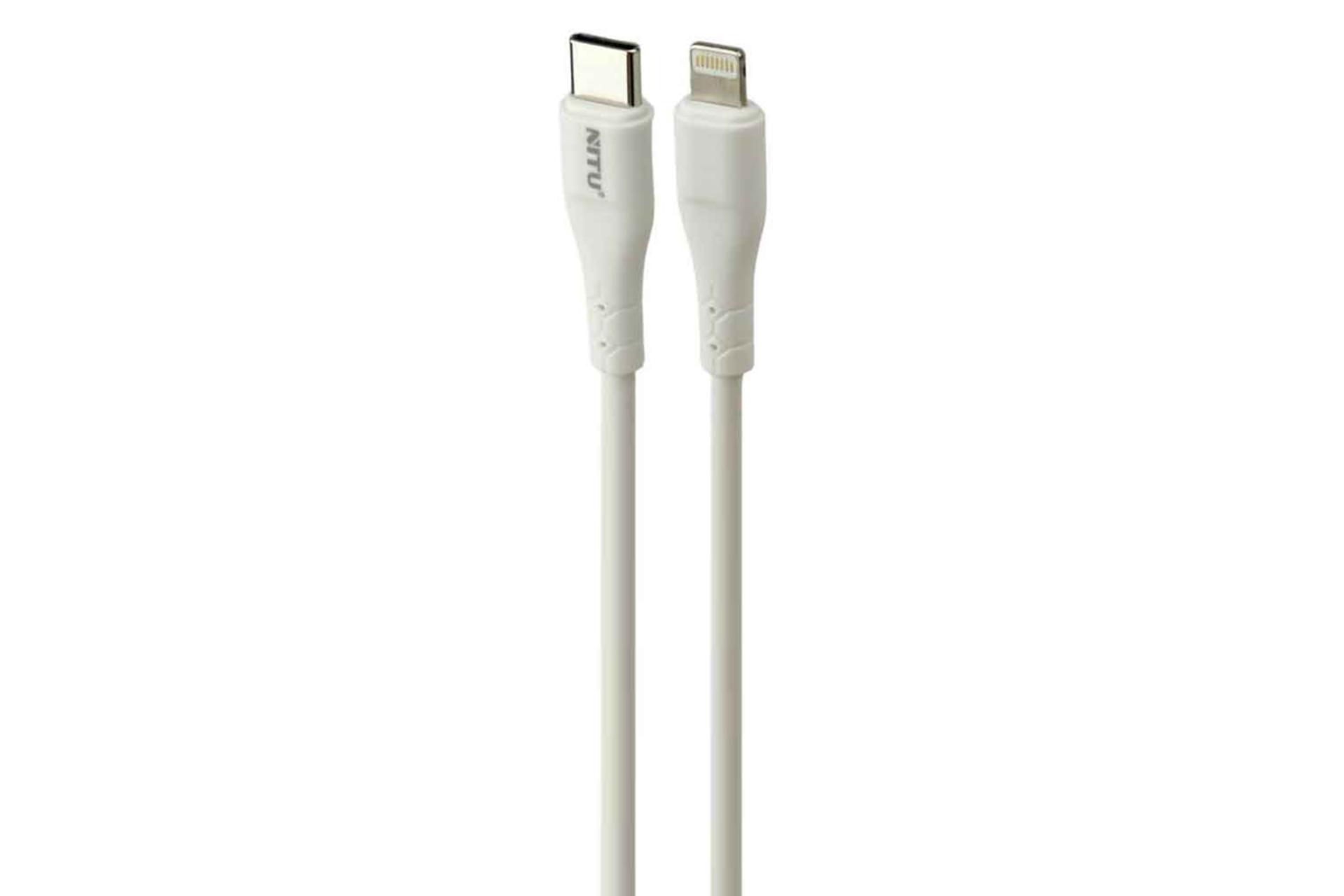 کابل شارژ USB نیتو Type-C به Lightning مدل NC140 با طول 1.2 متر رنگ سفید