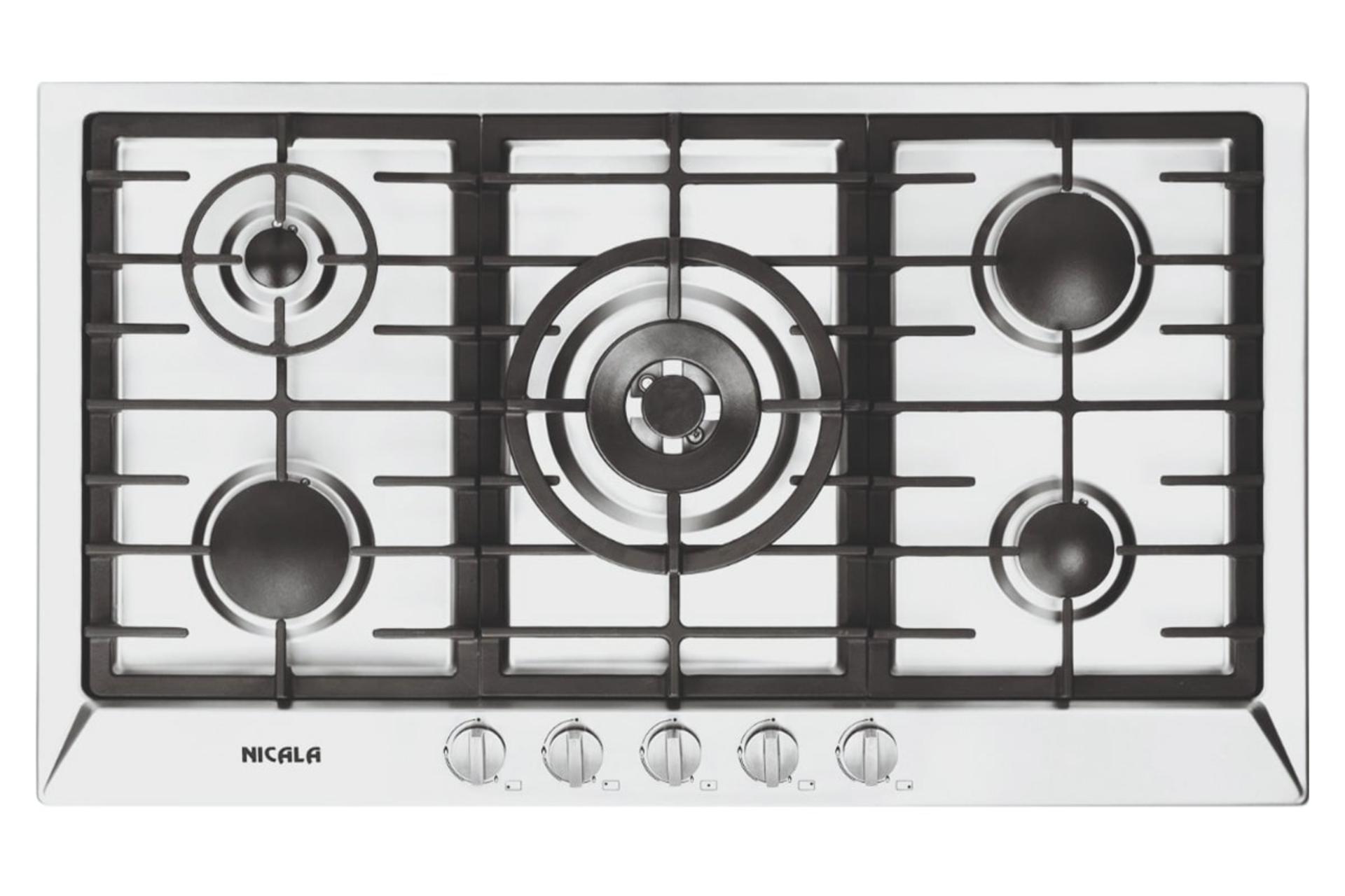 نمای بالای اجاق گاز صفحه‌ای نیک کالا SGH-101