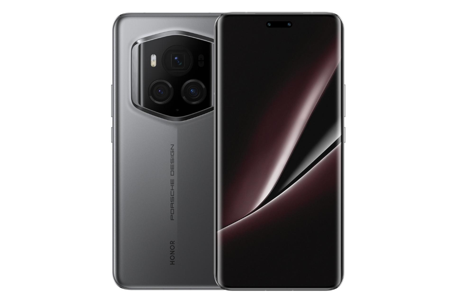 پنل جلو و پشت گوشی موبایل آنر مجیک Honor Magic6 RSR Porsche Design خاکستری براق
