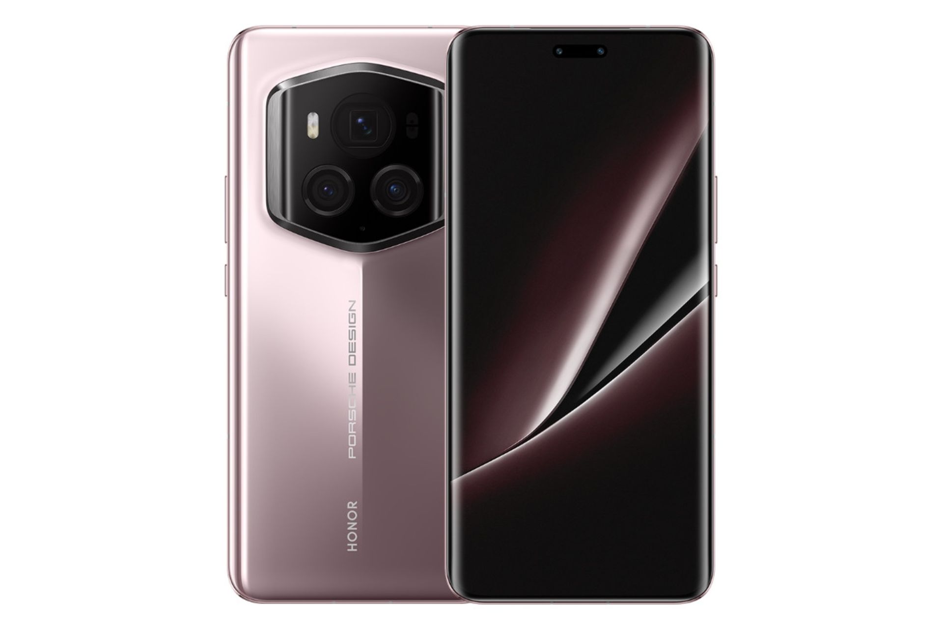 پنل جلو و پشت گوشی موبایل آنر مجیک Honor Magic6 RSR Porsche Design صورتی براق