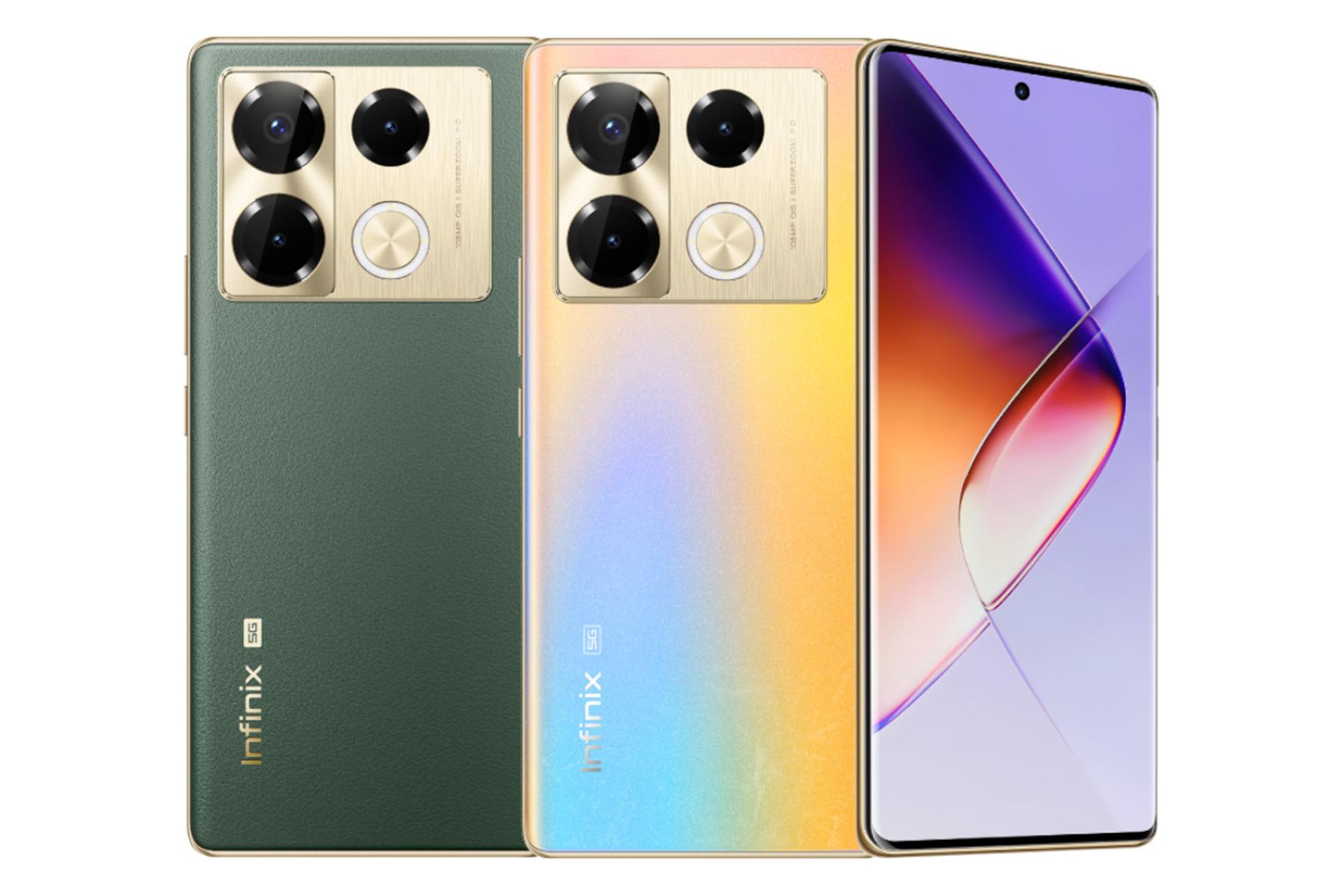 رنگ های کناری گوشی موبایل نوت 40 پرو اینفینیکس / Infinix Note 40 Pro