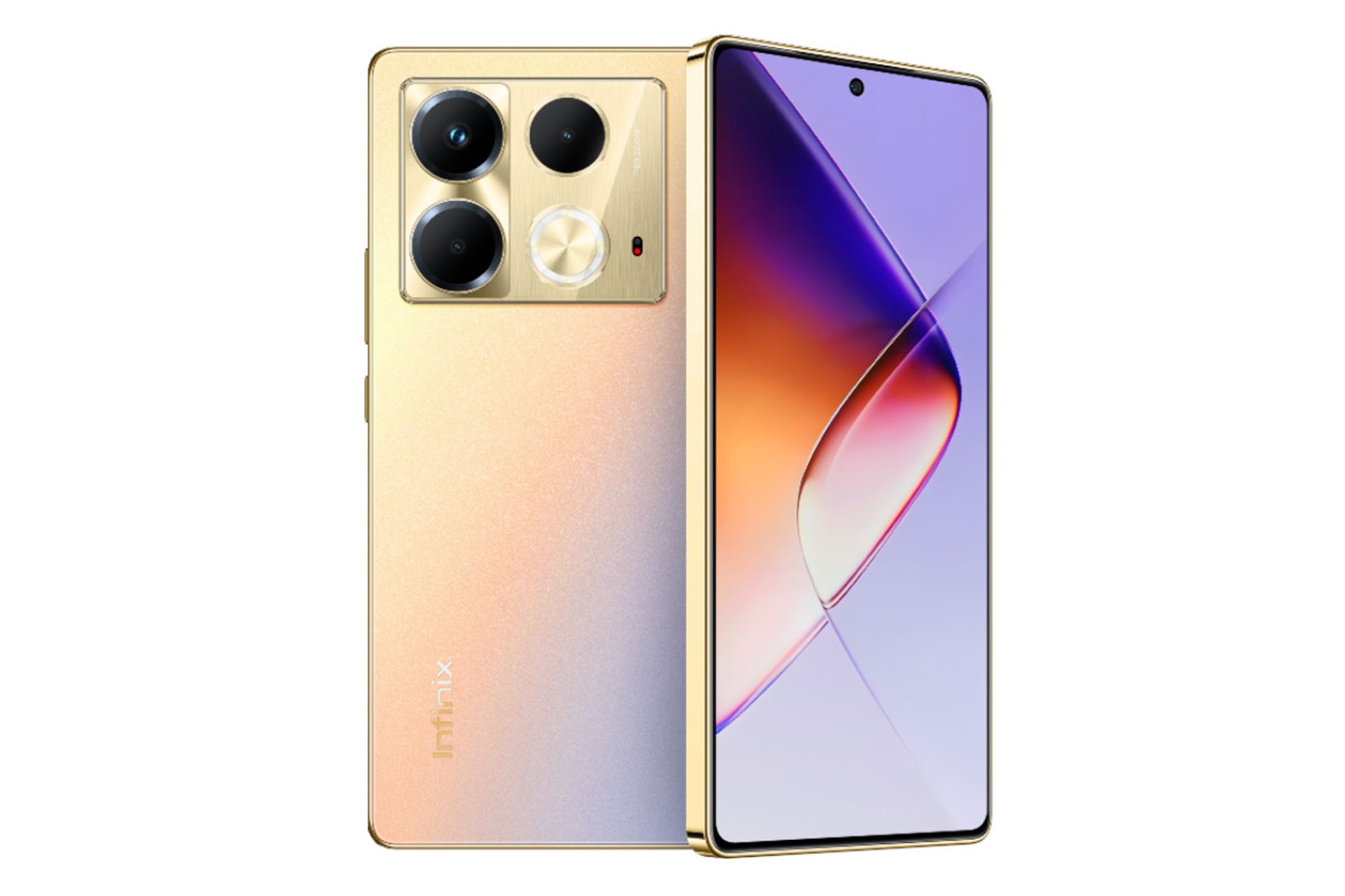 پنل جلو و پشت گوشی موبایل نوت 40 اینفینیکس طلایی / Infinix Note 40