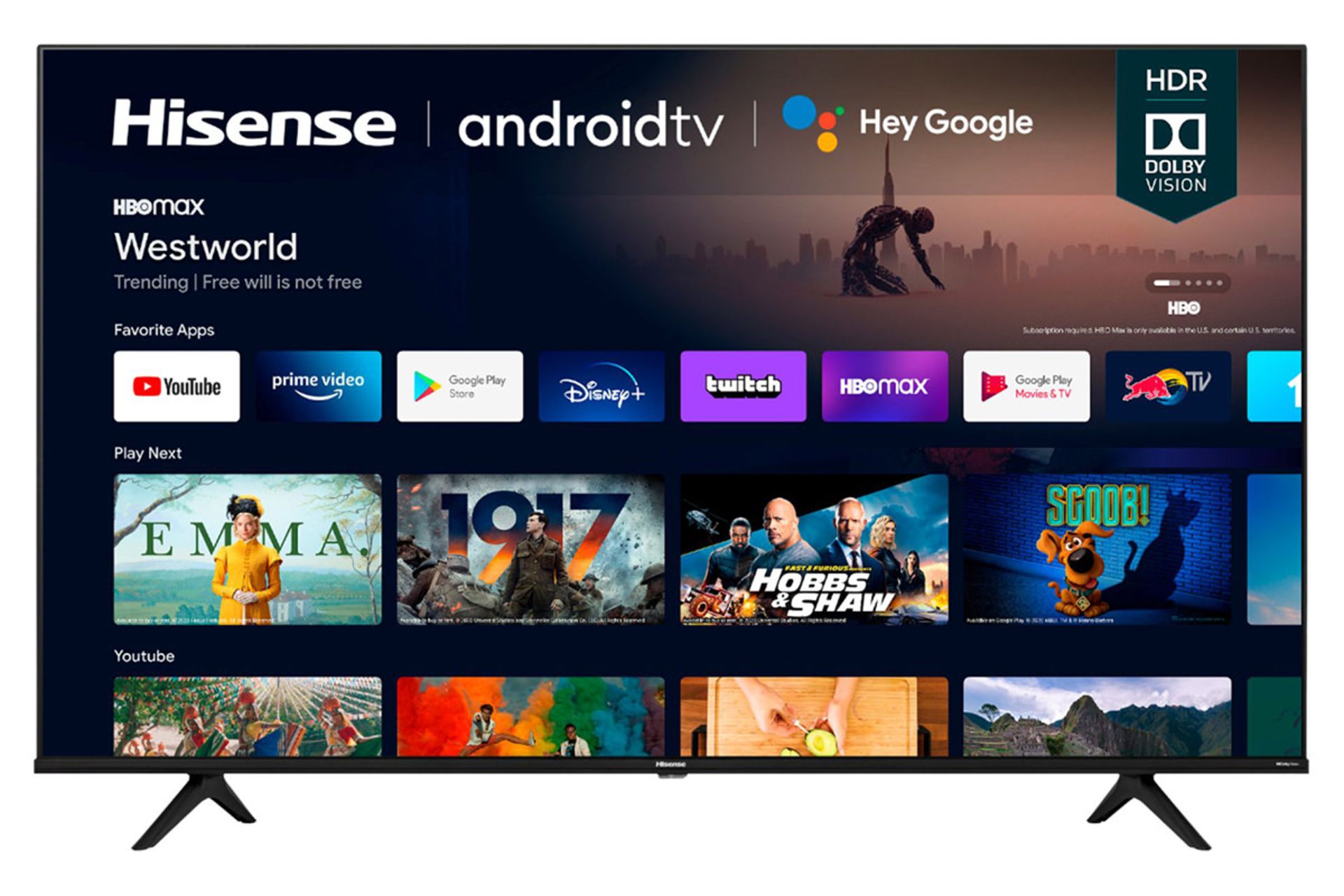 تلویزیون هایسنس Hisense A6G نمای جلو