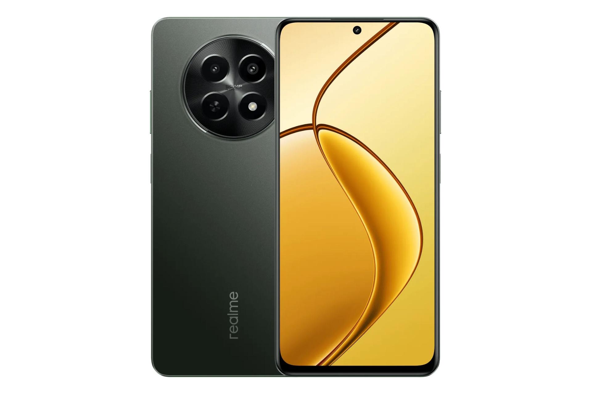 پنل جلو و پشت گوشی موبایل ریلمی Realme 12x سبز تیره