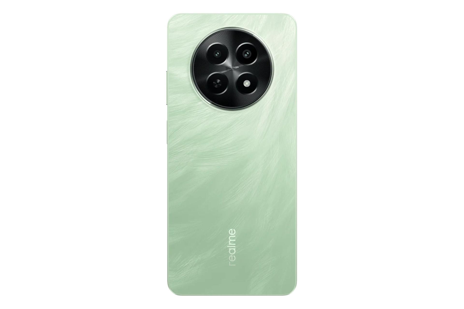 پنل پشت و چینش دوربین گوشی موبایل ریلمی Realme 12x سبز روشن