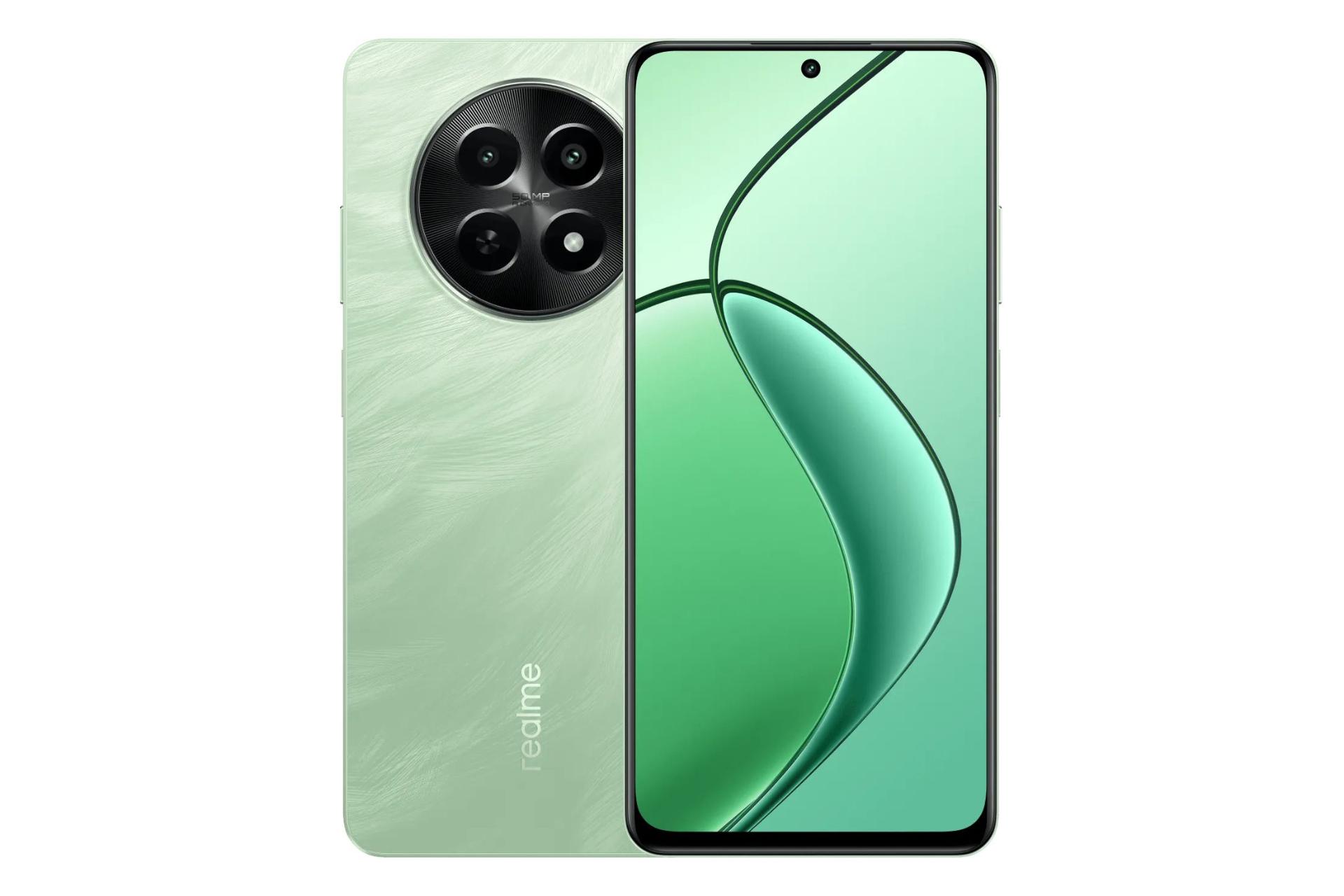 پنل جلو و پشت گوشی موبایل ریلمی Realme 12x سبز روشن