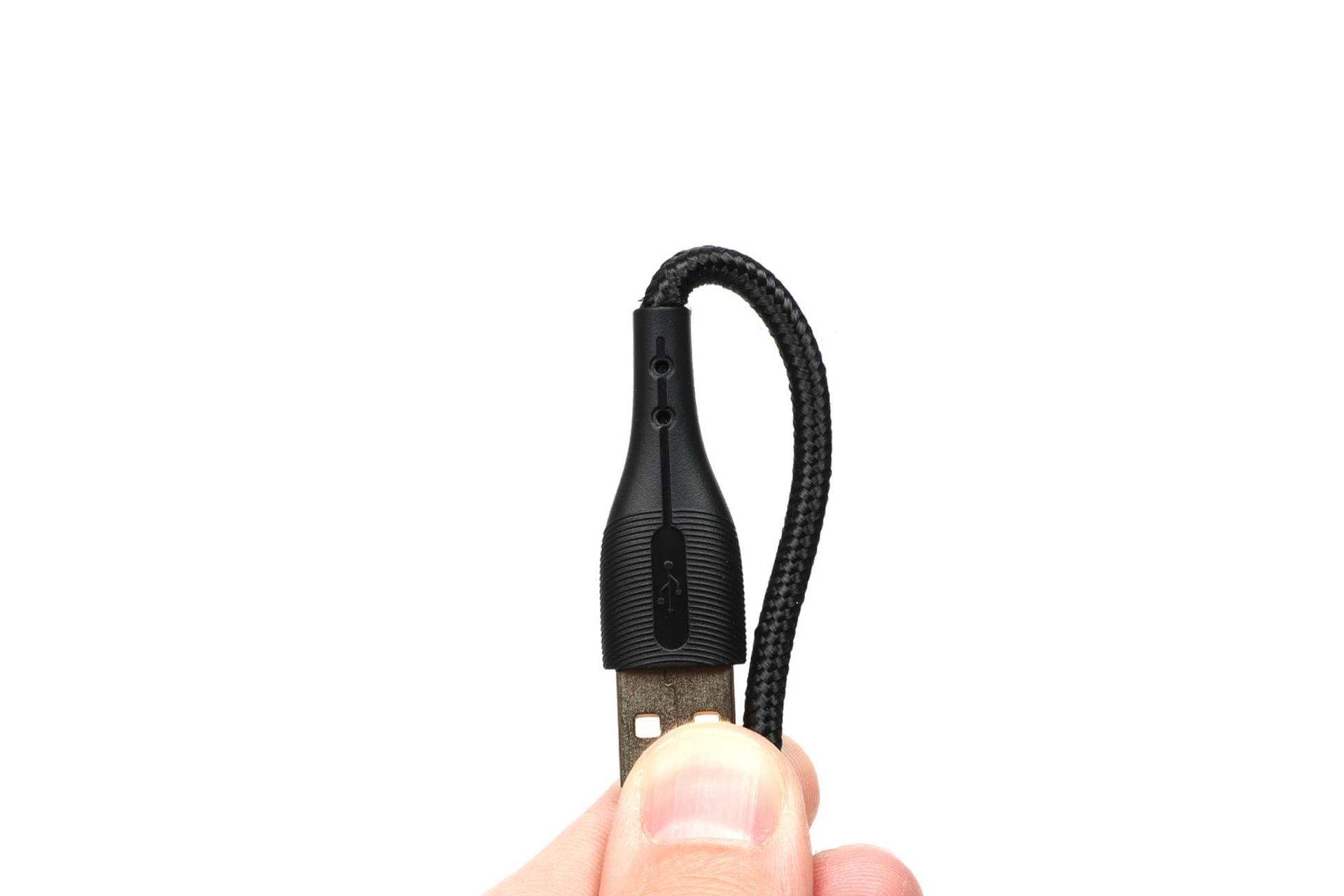 مقاومت کابل شارژ USB دینلاین Type-A به Micro-USB مدل DC-94M با طول 1 متر