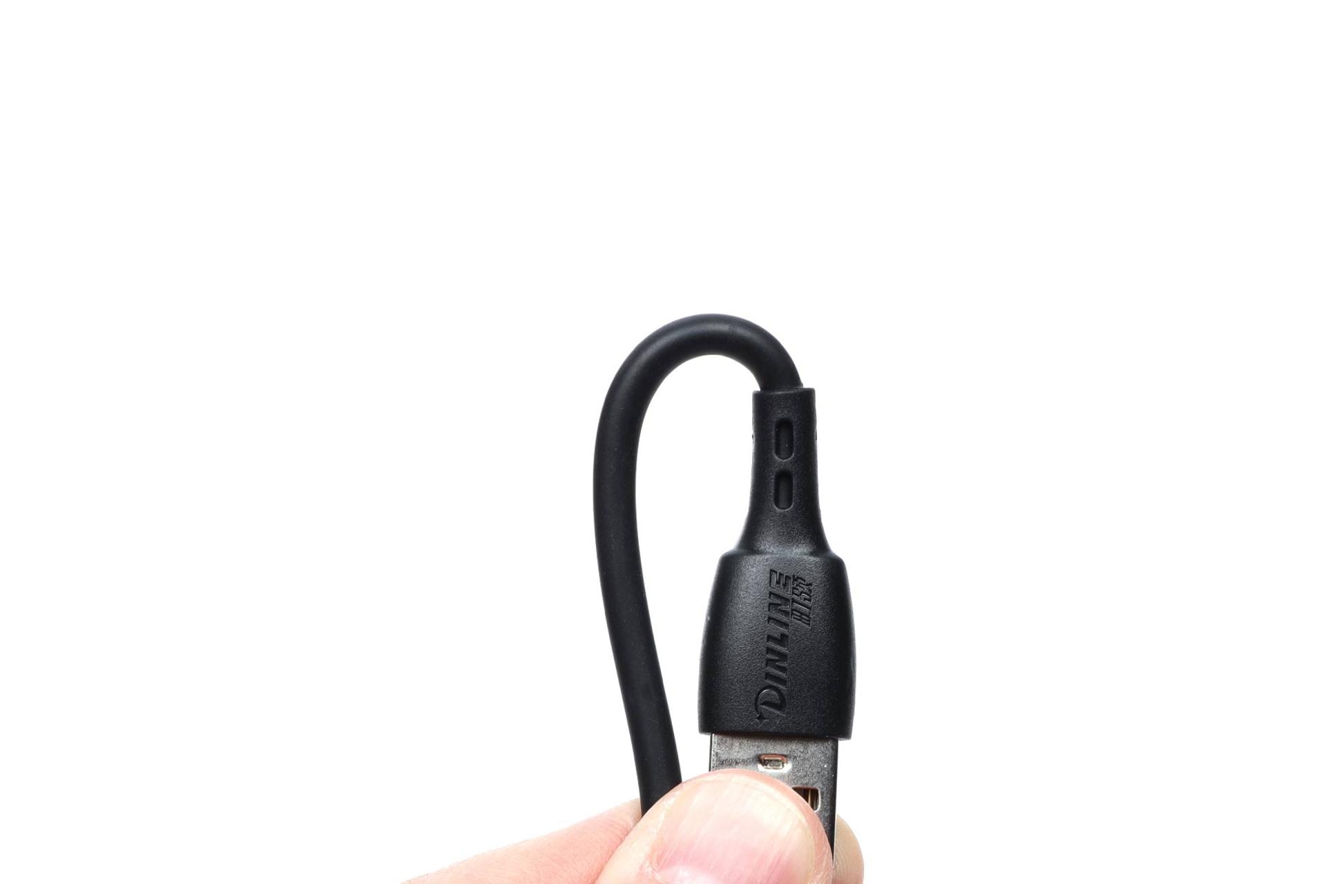 مقاومت کابل شارژ USB دینلاین Type-A به Type-C مدل DC-90C با طول 1 متر