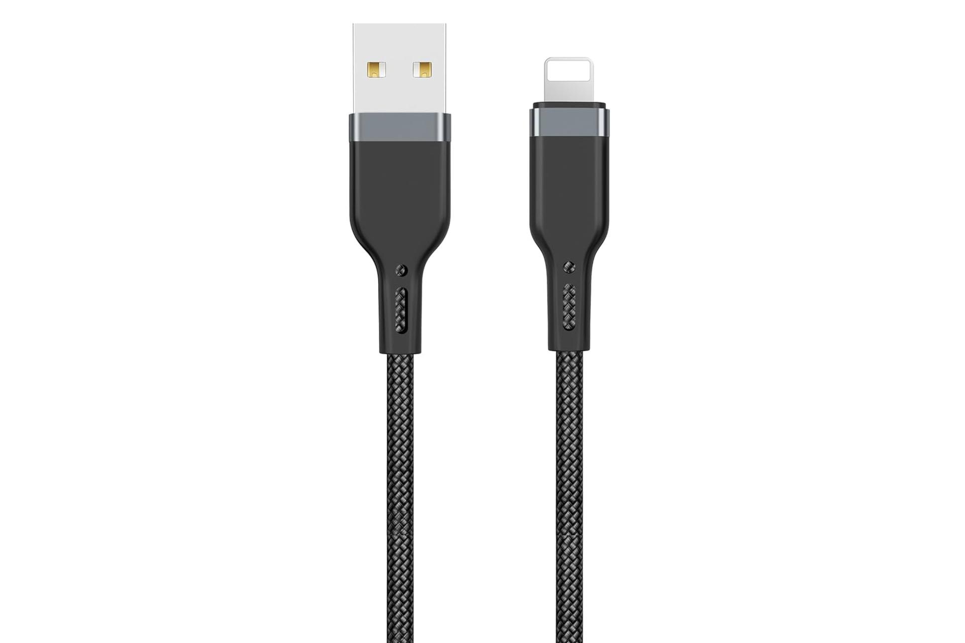 کابل شارژ USB ویوو Type-A به Lightning مدل PT01 با طول 1.2 متر