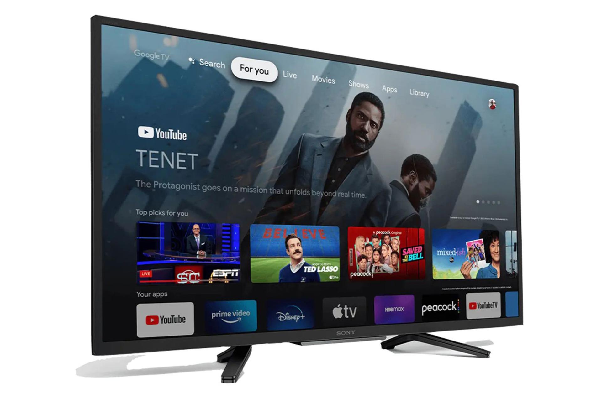 تلویزیون سونی Sony W830K نمای جلو و چپ