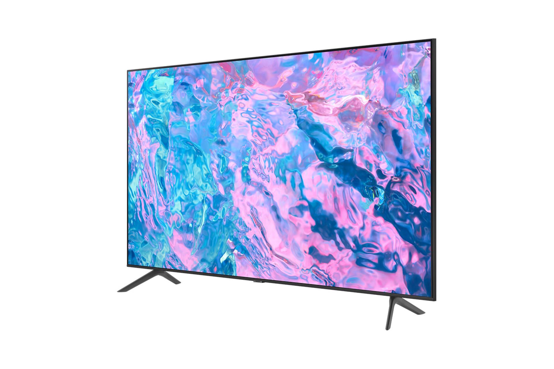 تلویزیون سامسونگ Samsung CU7200 نمای جلو و راست