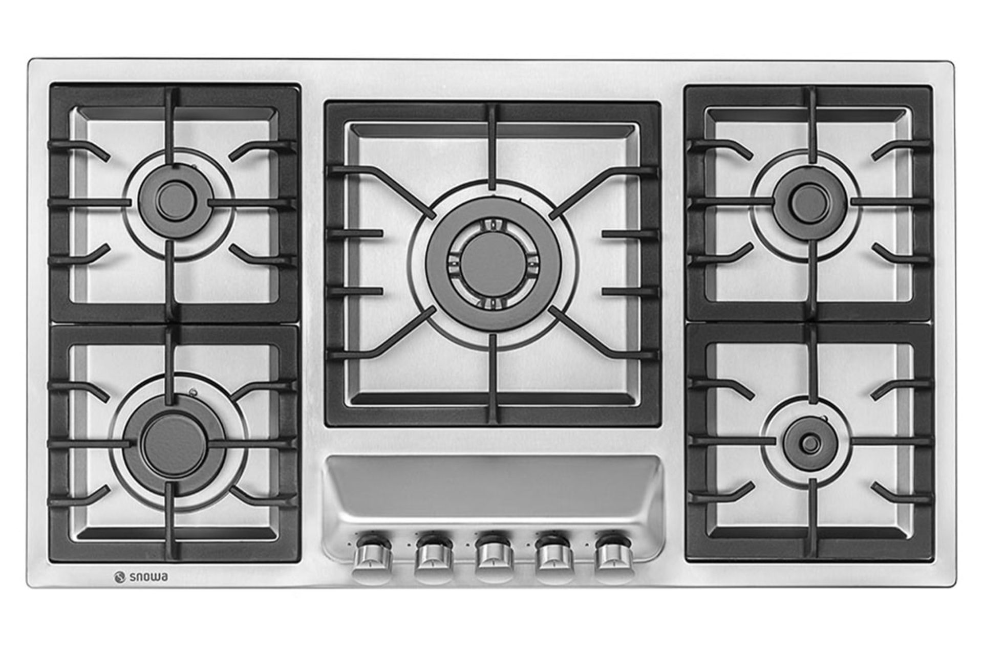 نمای بالای اجاق گاز صفحه‌ای اسنوا SGH5-6801S