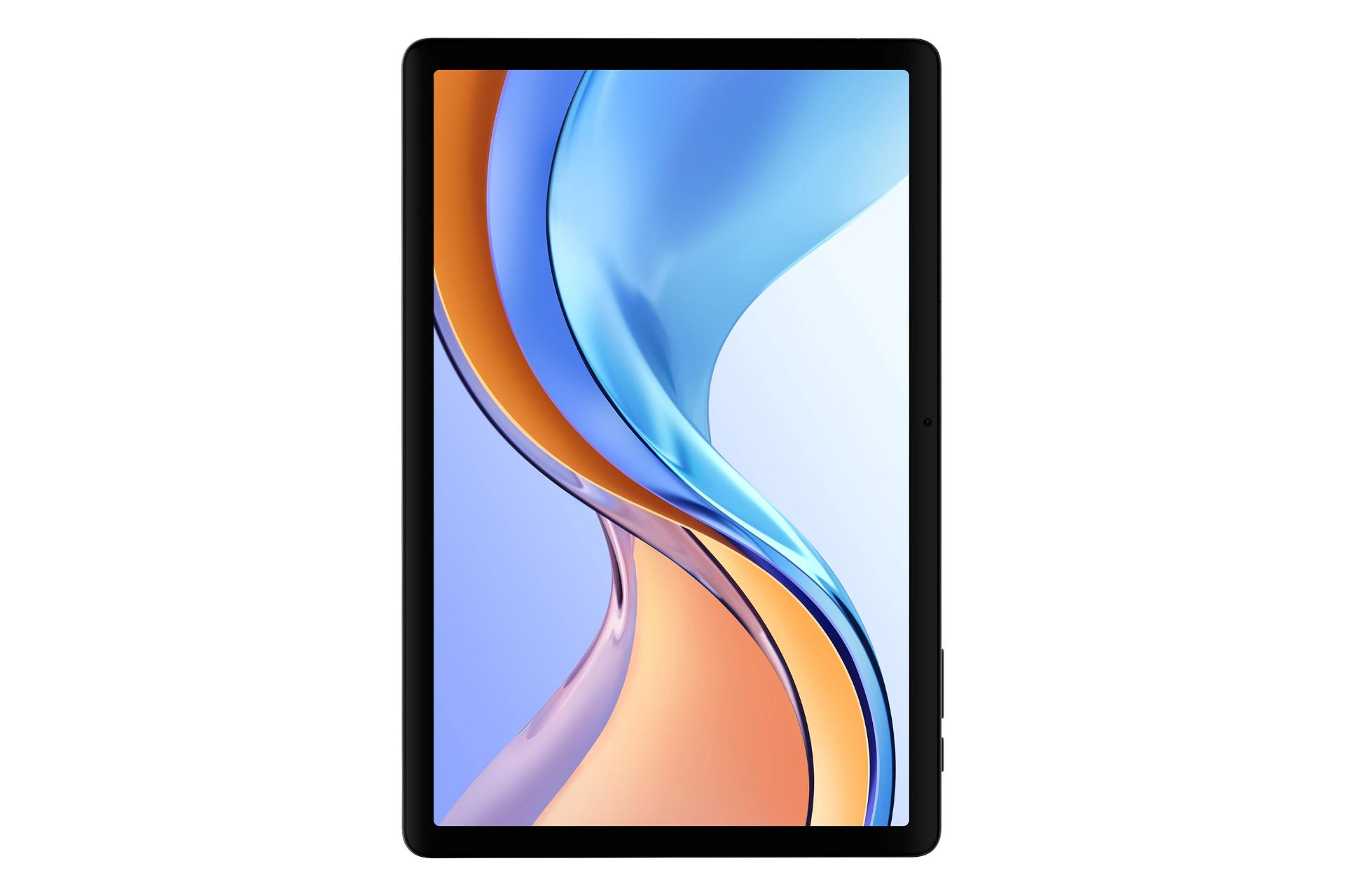 نمای پنل جلوی تبلت پد 11 هات ویو / HOTWAV Pad 11 با نمایش حاشیه های نمایشگر و دوربین سلفی رنگ خاکستری تیره