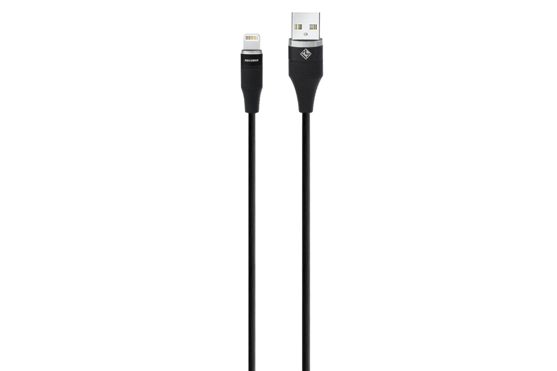 کابل شارژ USB کلومن Type-A به Lightning مدل KD-63 با طول 1 متر