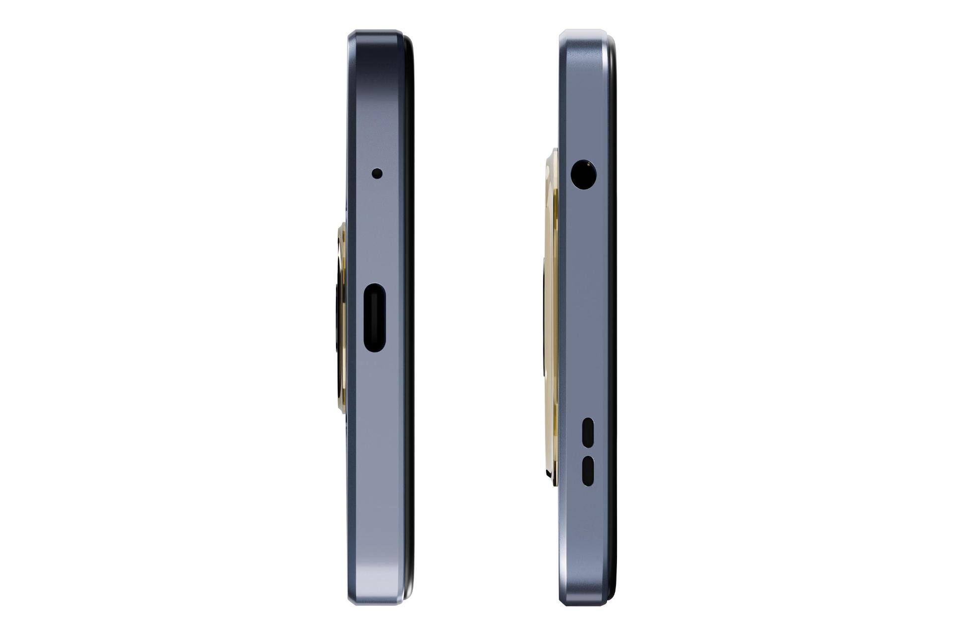لبه بالا و پایین گوشی موبایل پوکو C61 شیائومی آبی / Xiaomi Poco C61