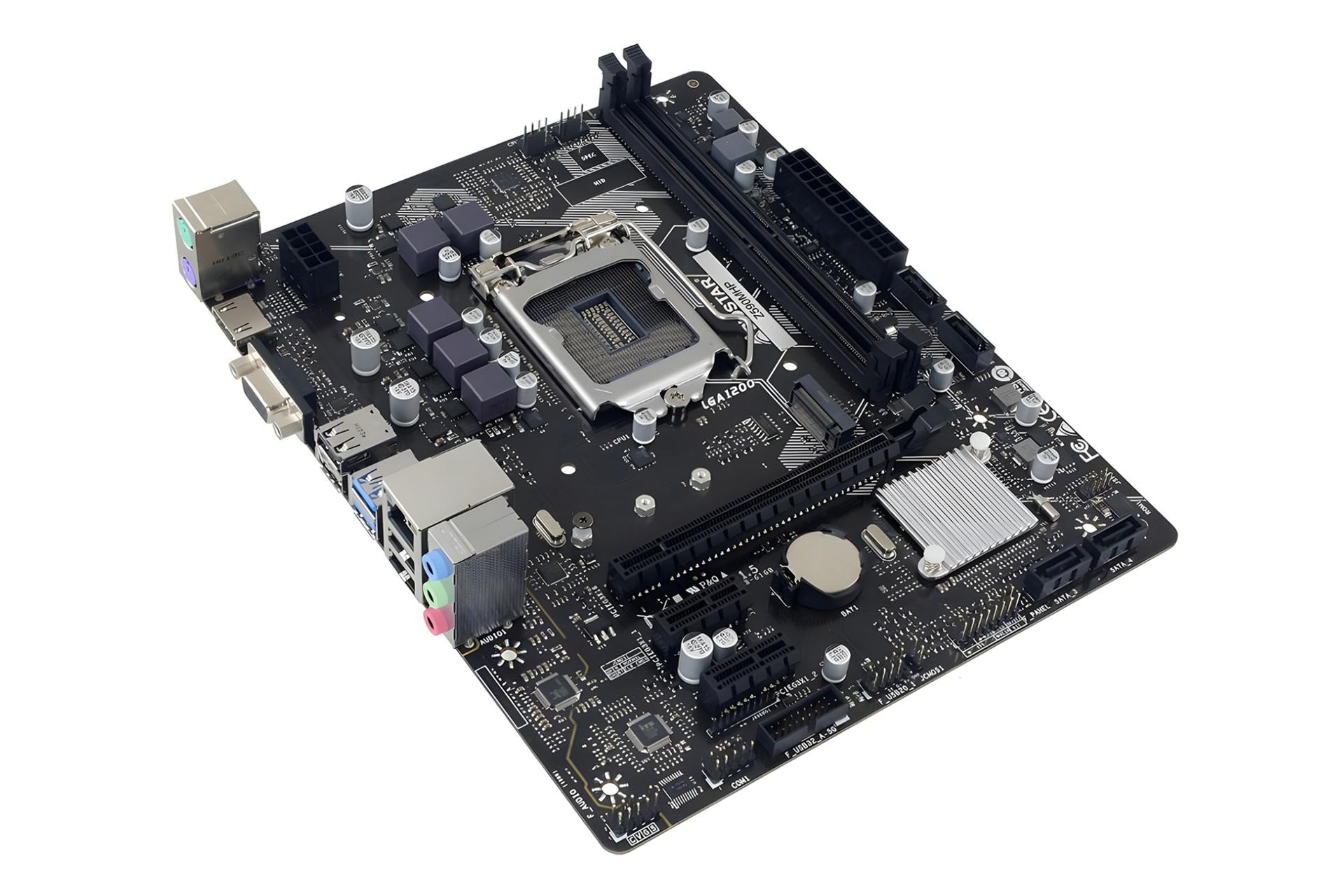 نمای کناری مادربرد بایواستار Biostar Z590MHP Ver. 6.0