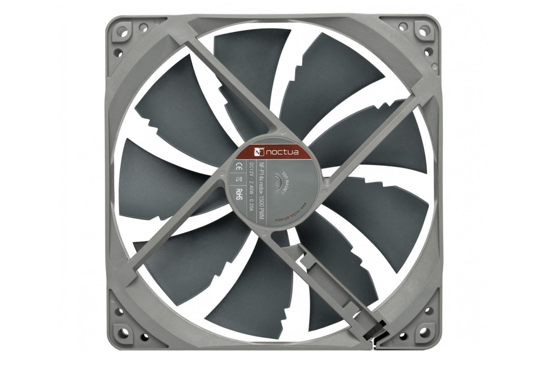 نمای پشت و بدنه فن کیس نوکتوا NF-P14s redux-1500 PWM