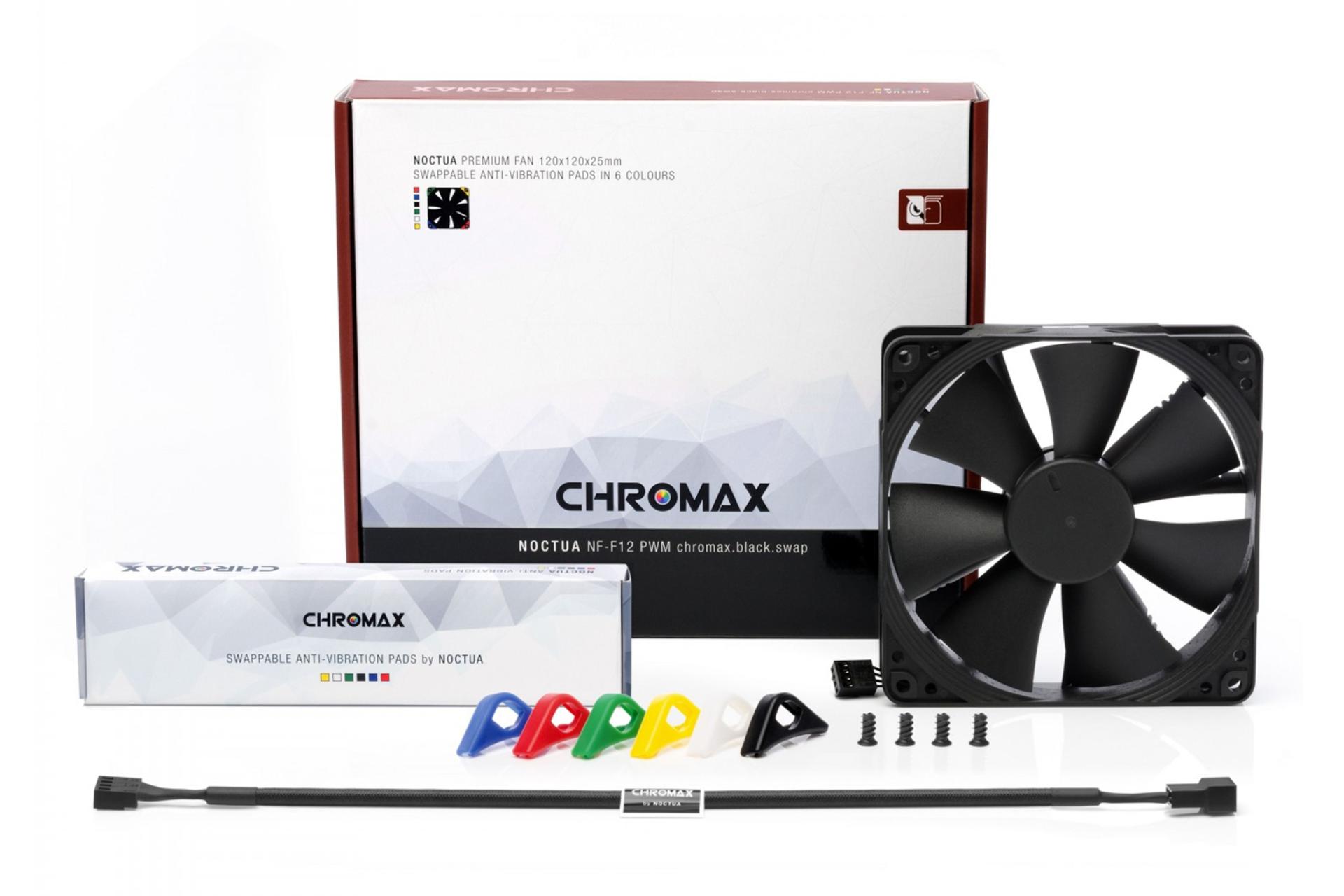 اقلام همراه فن کیس نوکتوا NF-F12 PWM chromax.black.swap