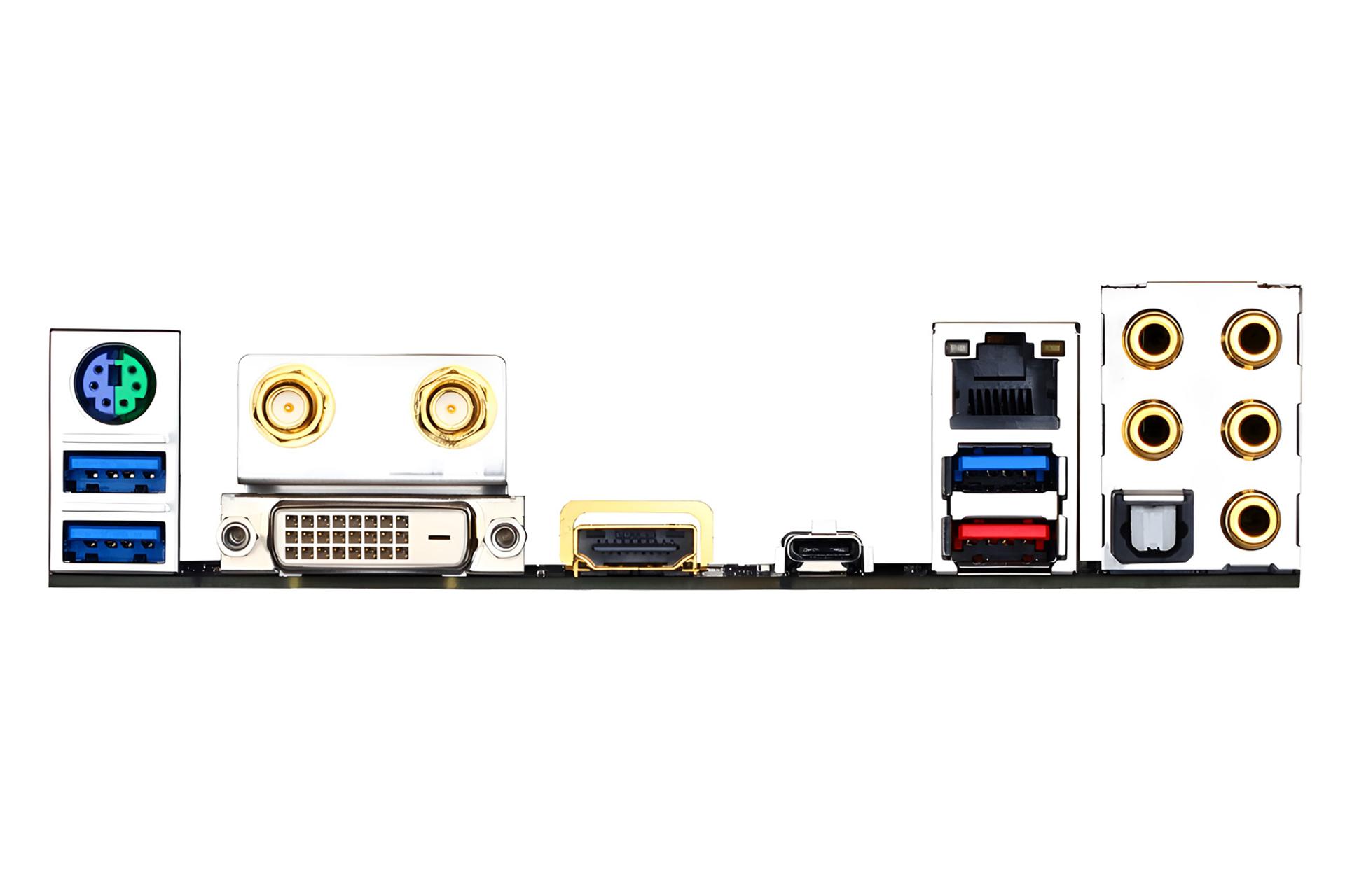 درگاه های مادربرد گیگابایت GIGABYTE GA-Z170N-Gaming 5 (rev. 1.0)